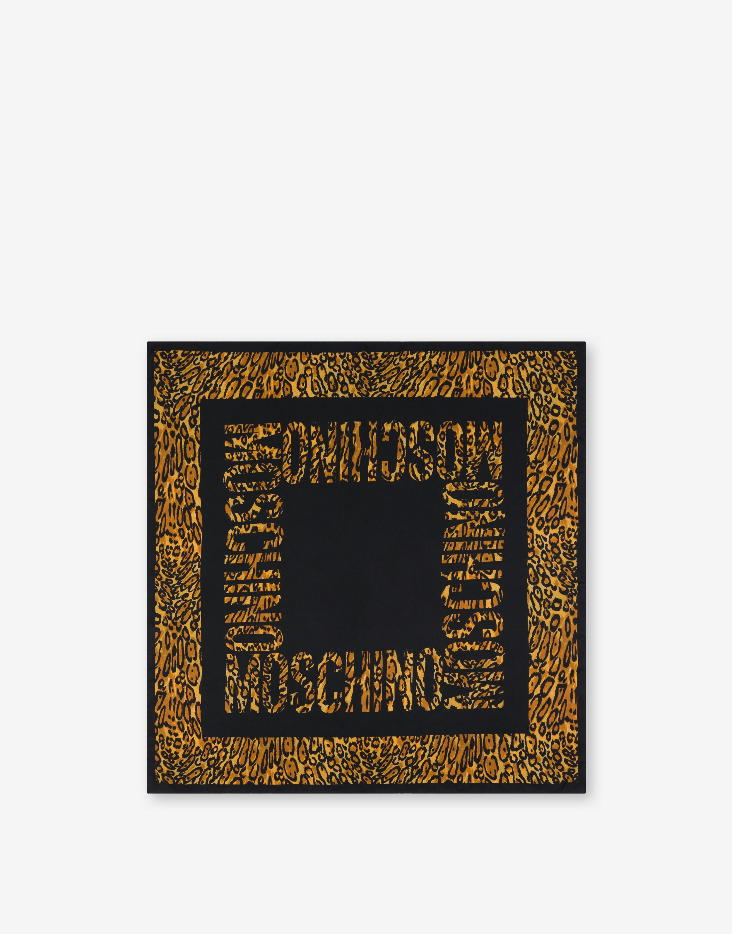 Leopard Logo Silk Scarf