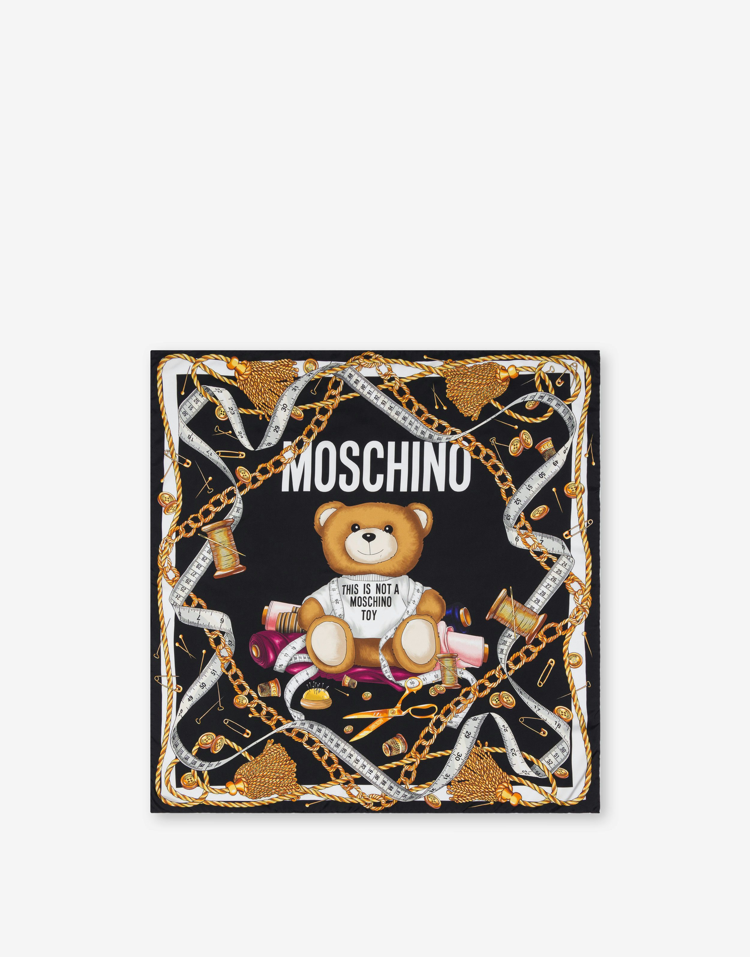 Sartorial Teddy Bear Silk Scarf