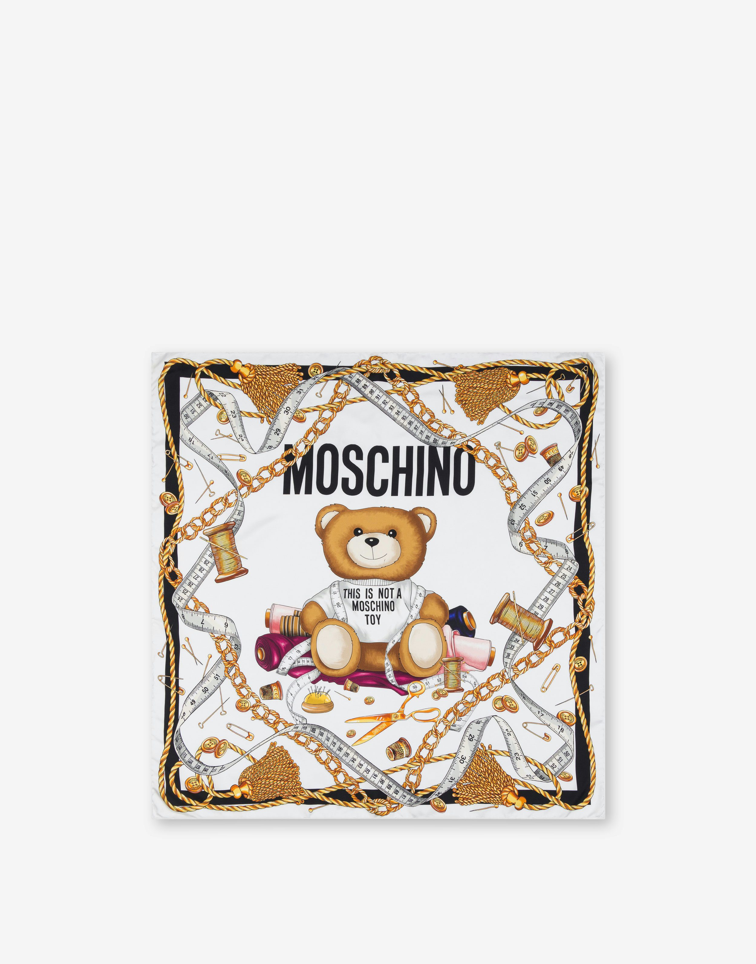 Sartorial Teddy Bear Silk Scarf