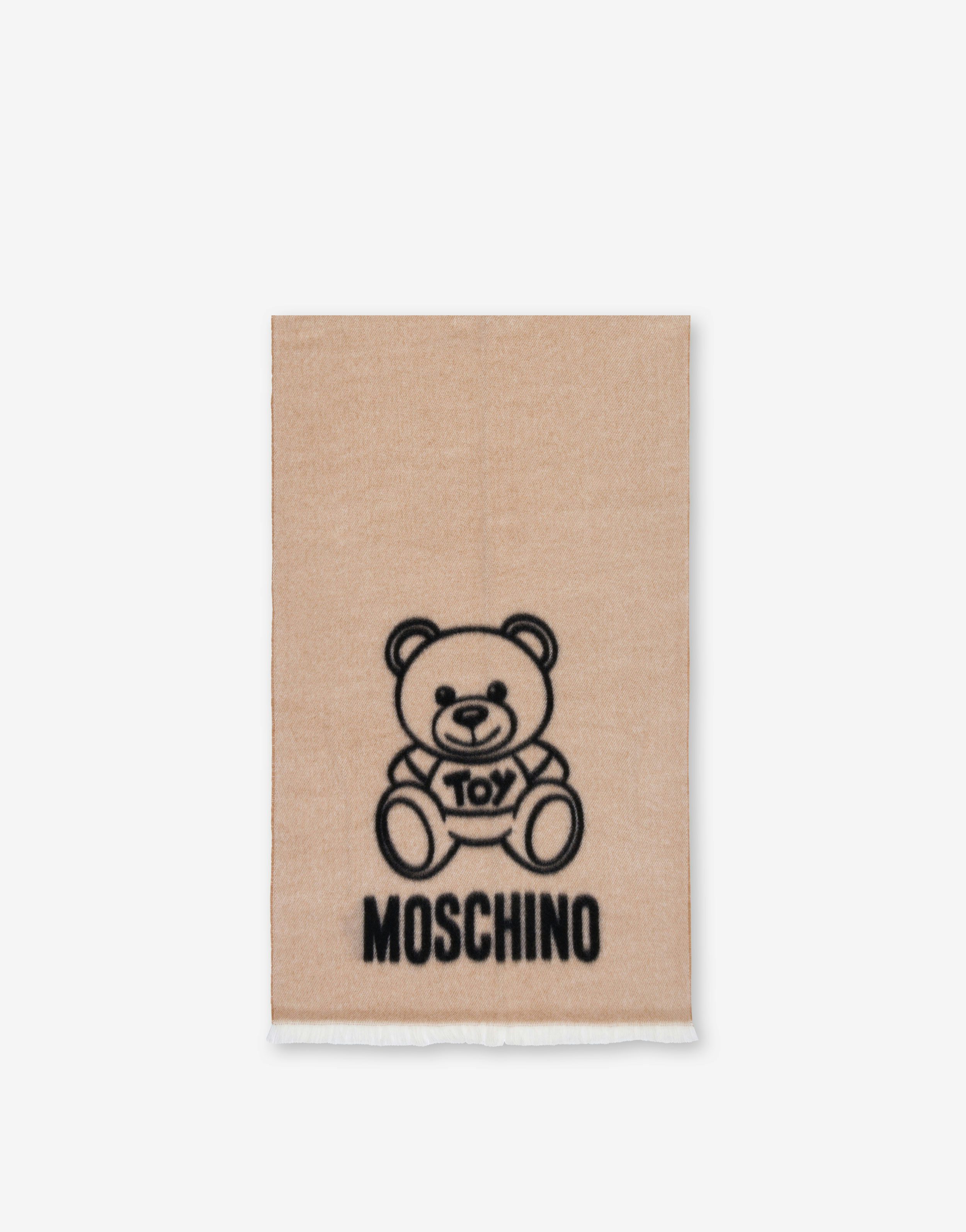 Moschino Teddy Bear Wool Scarf