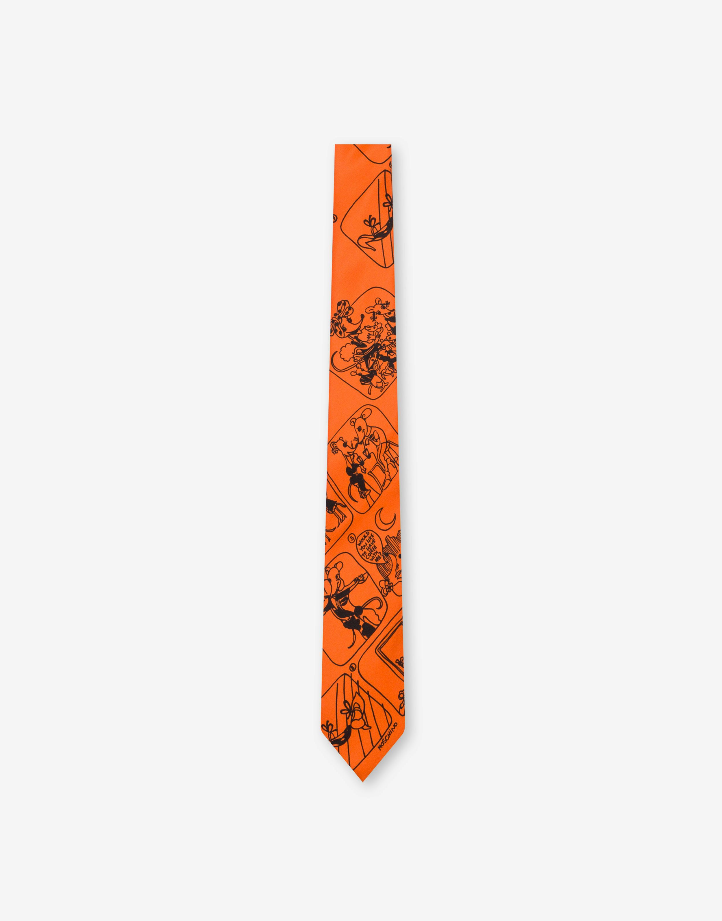 Moschino Comics Silk Tie