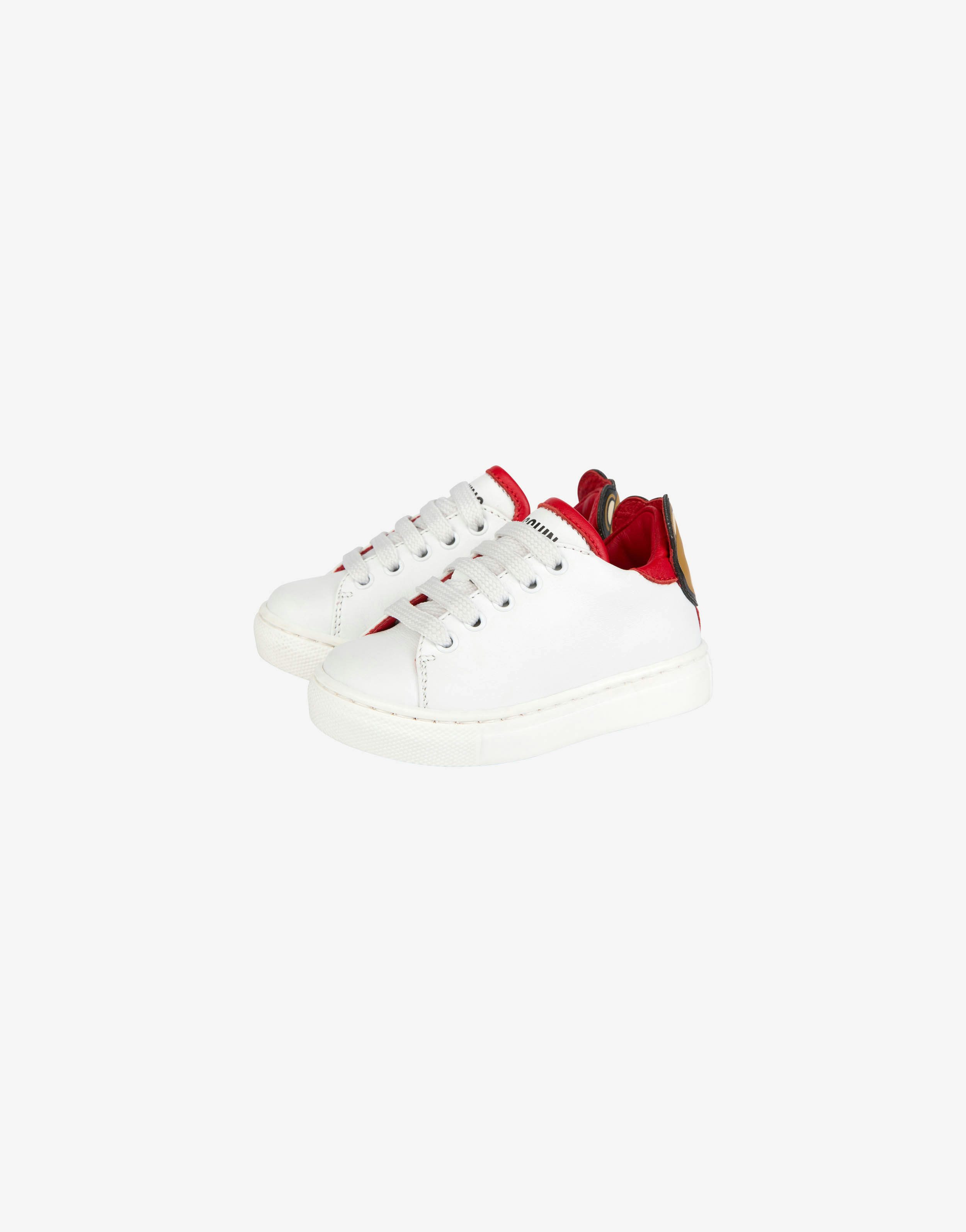 Teddy Patch Calfskin Sneakers