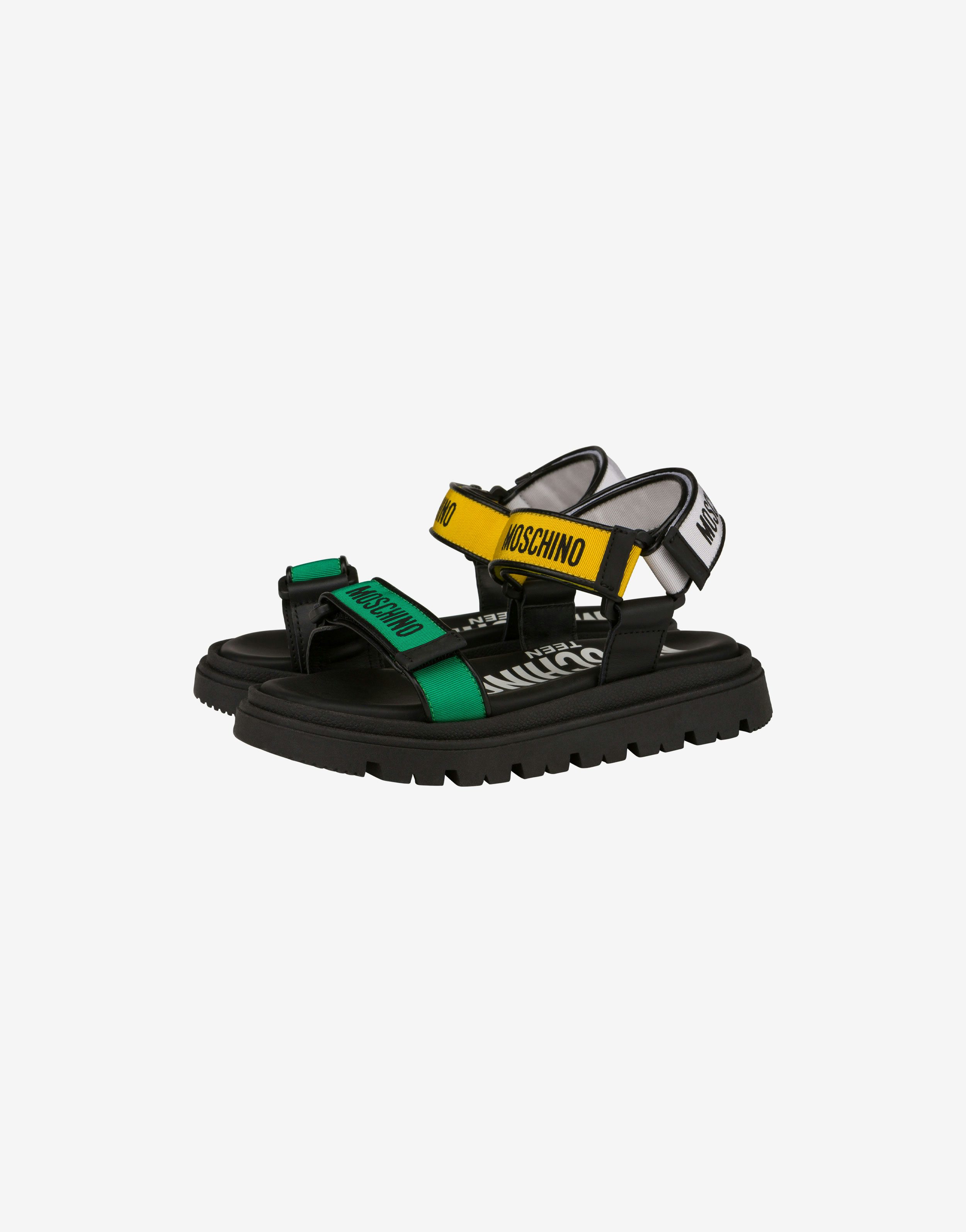 Logo Tape Multi-strap Sandals