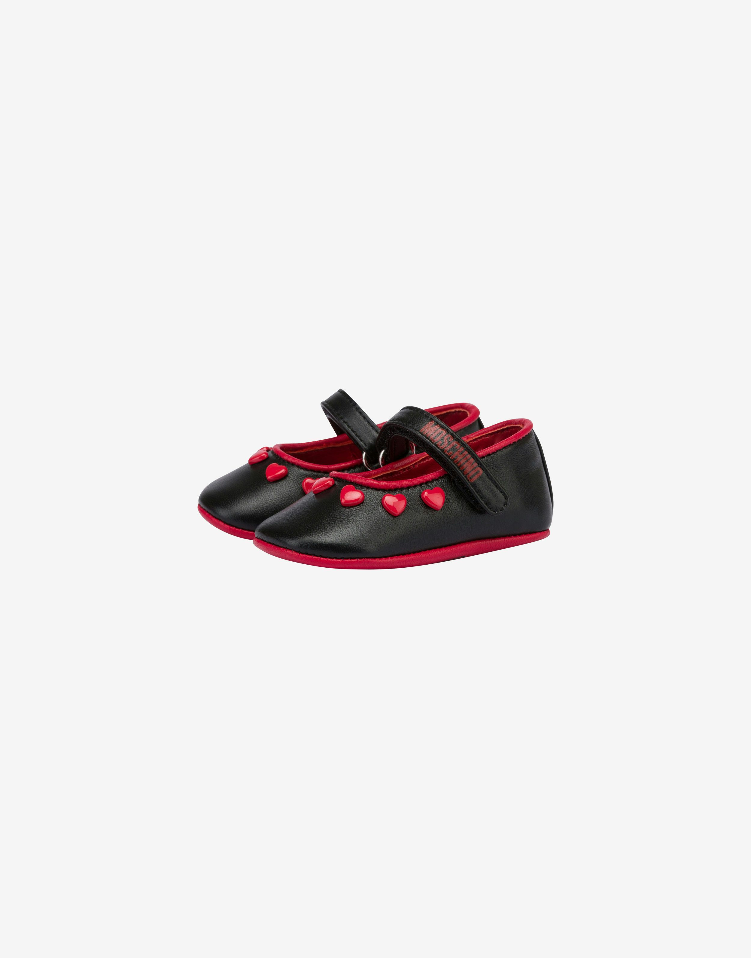 Little Hearts Nappa Leather Mary Jane Shoes