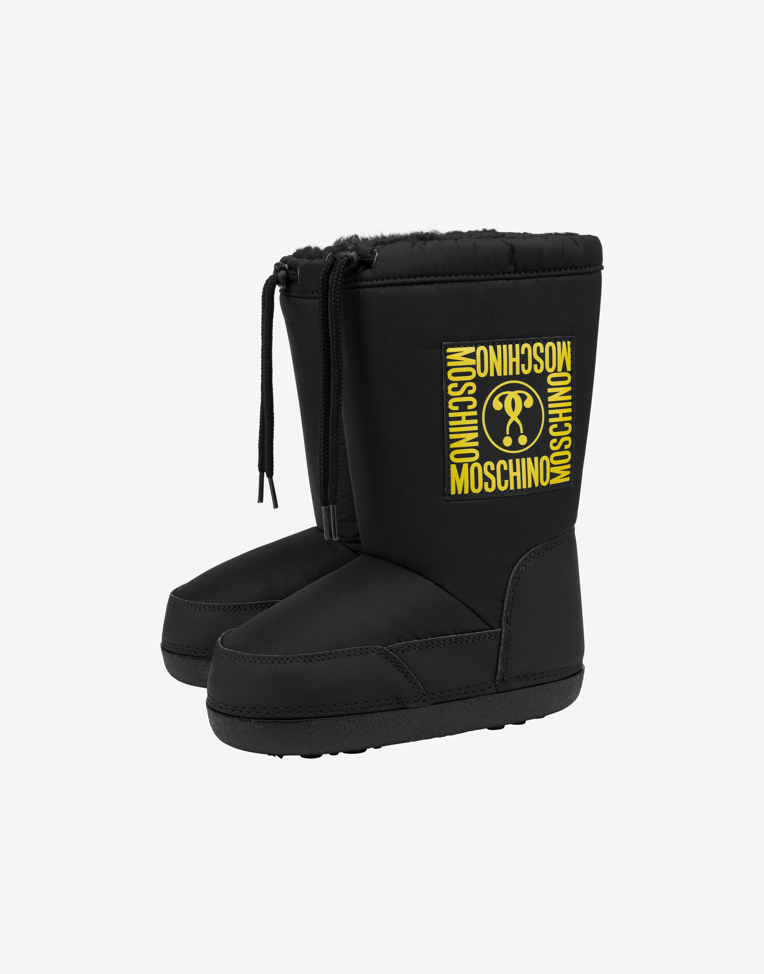 Double Question Mark Nylon Snow Boots