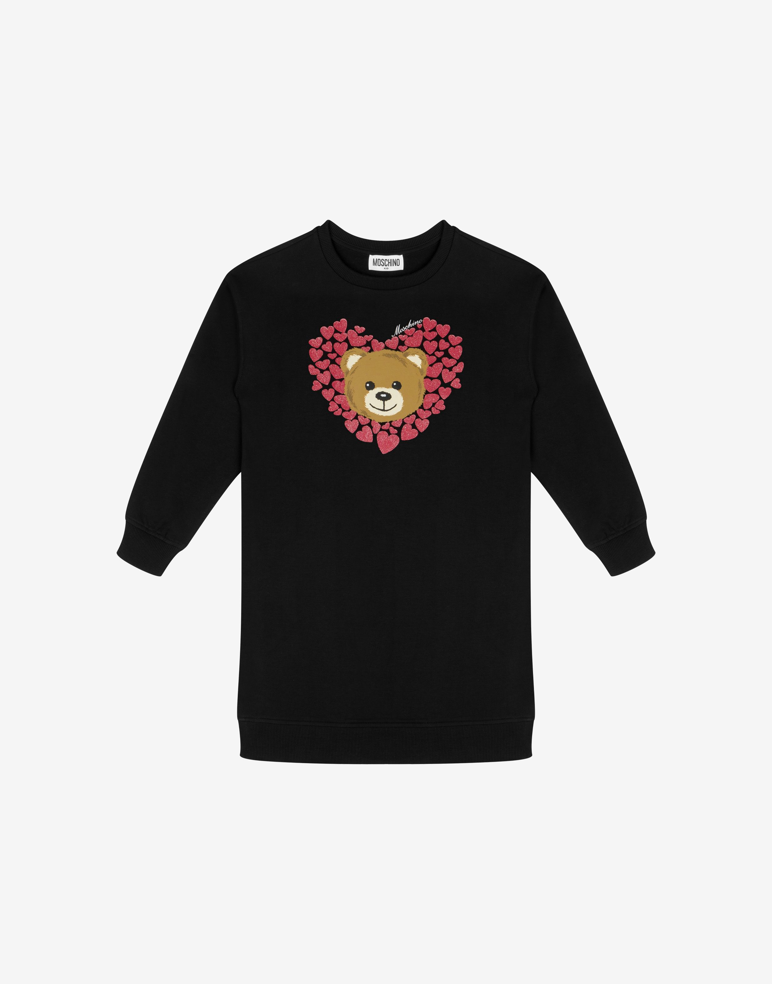 Little Hearts Teddy Bear Fleece Dress