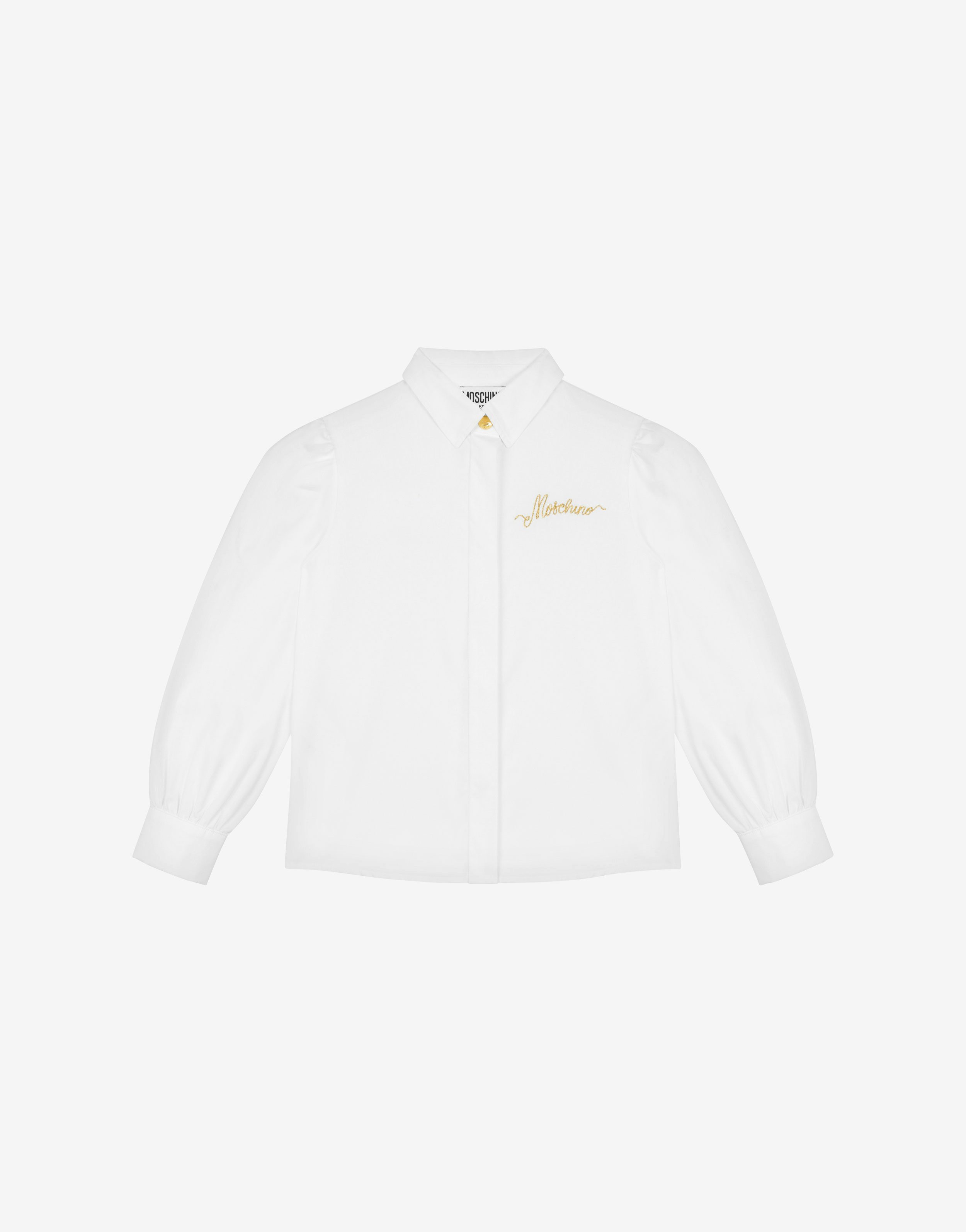 Logo Embroidery Poplin Shirt