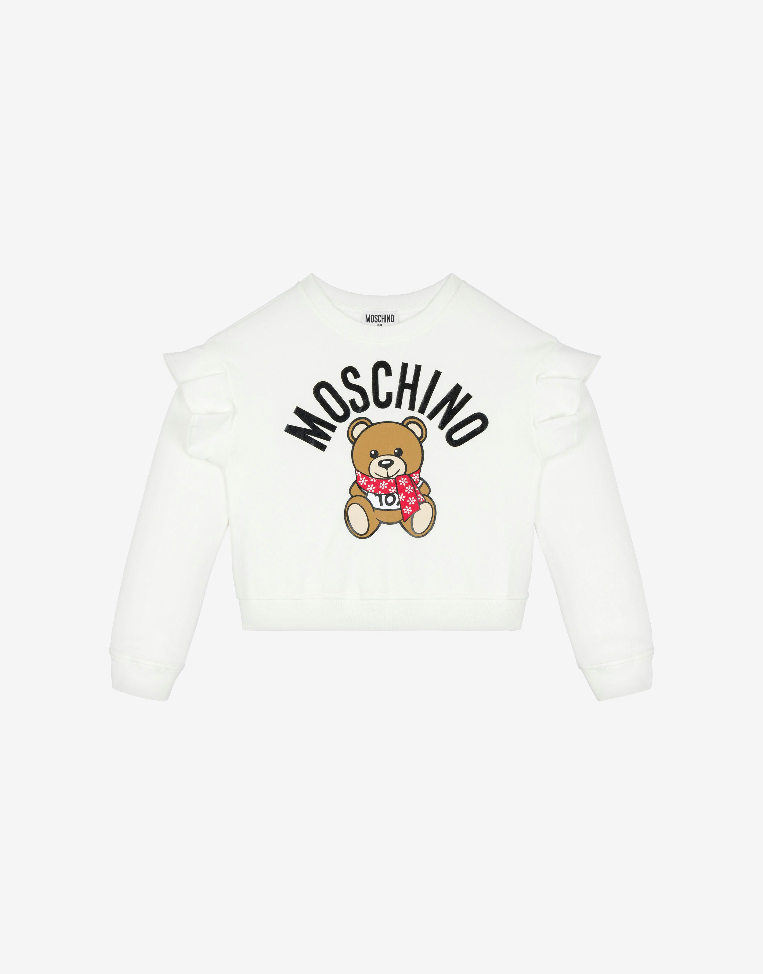 Winter Teddy Bear Sweatshirt With Ruches