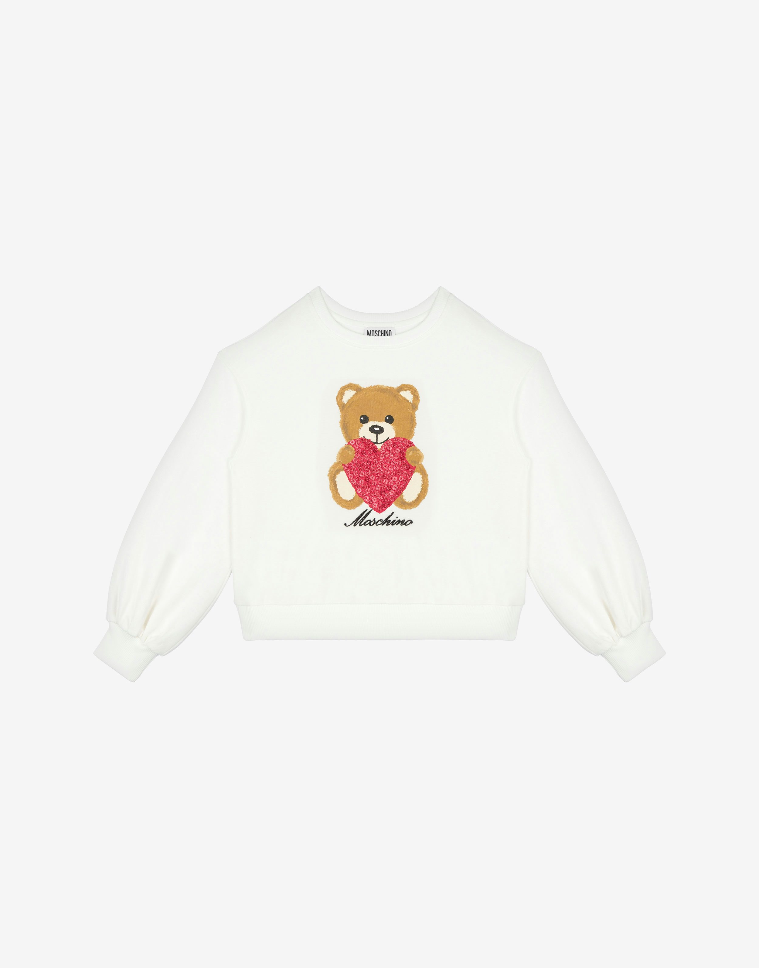 Heart Teddy Bear Cotton Sweatshirt