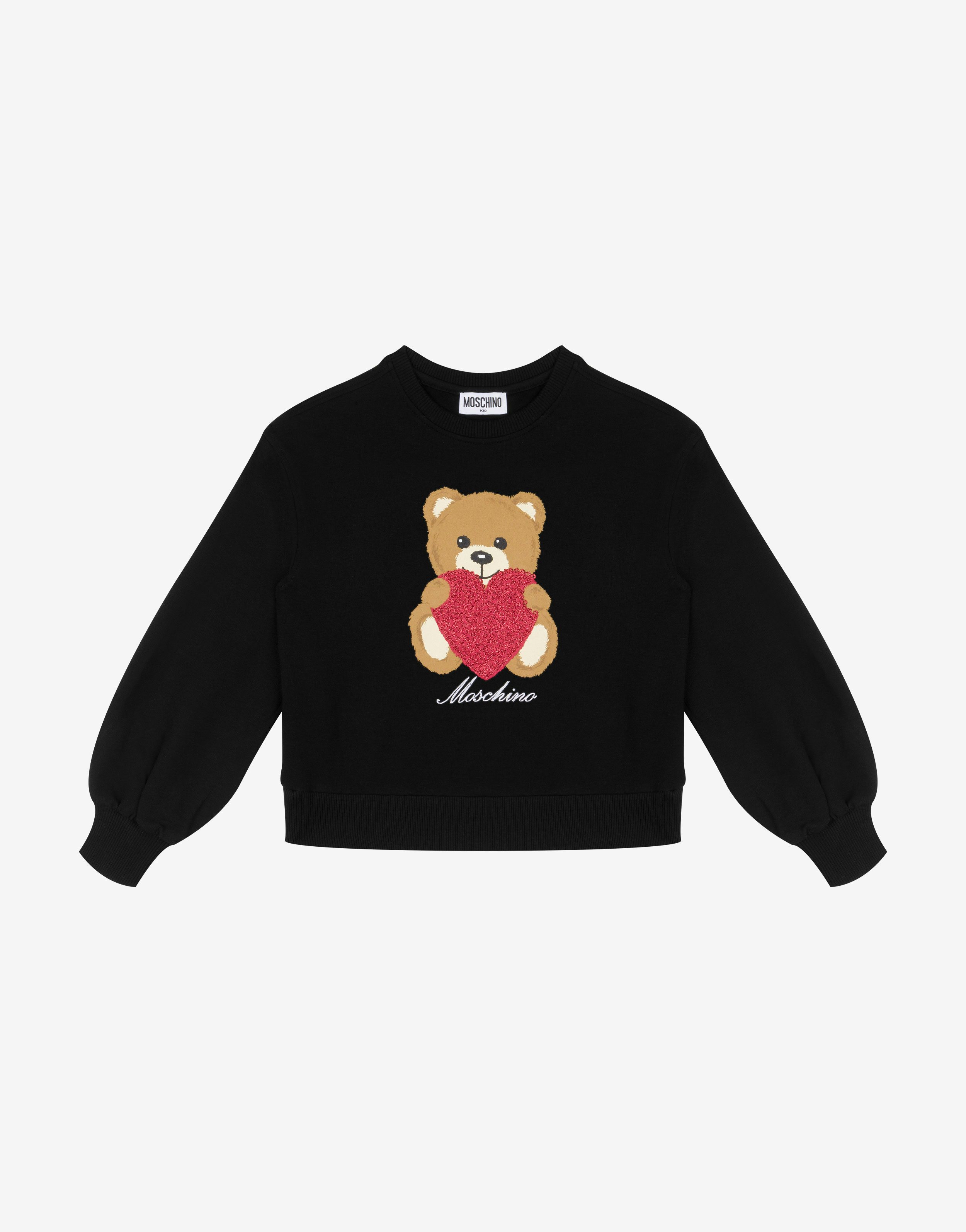 Heart Teddy Bear Cotton Sweatshirt