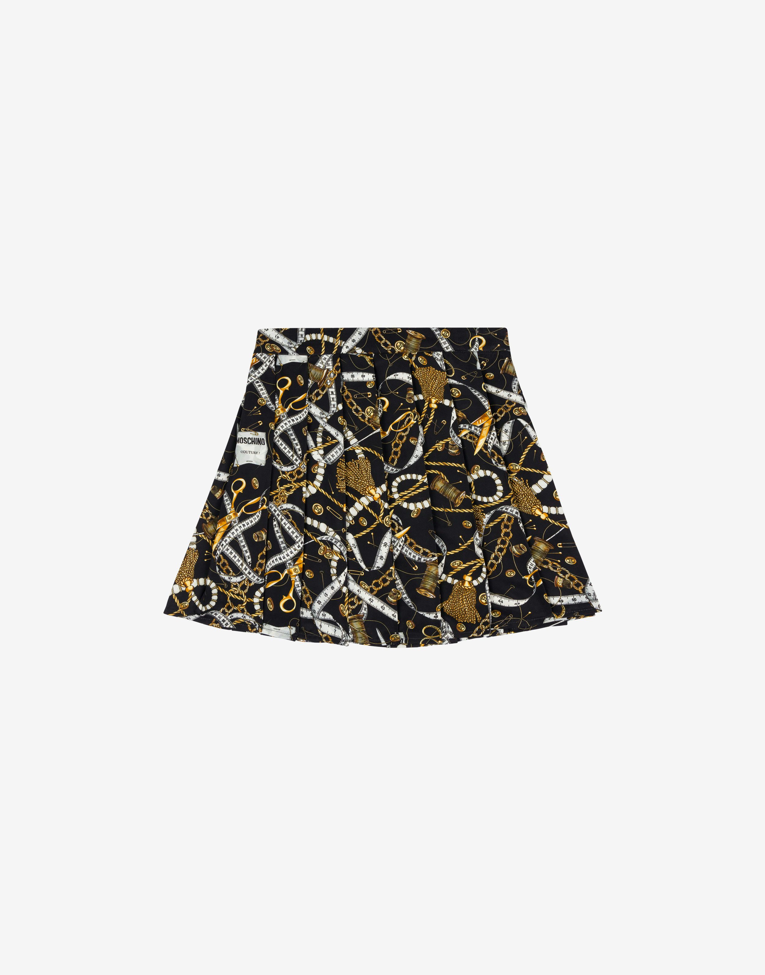 Allover Sartorial Satin Skirt