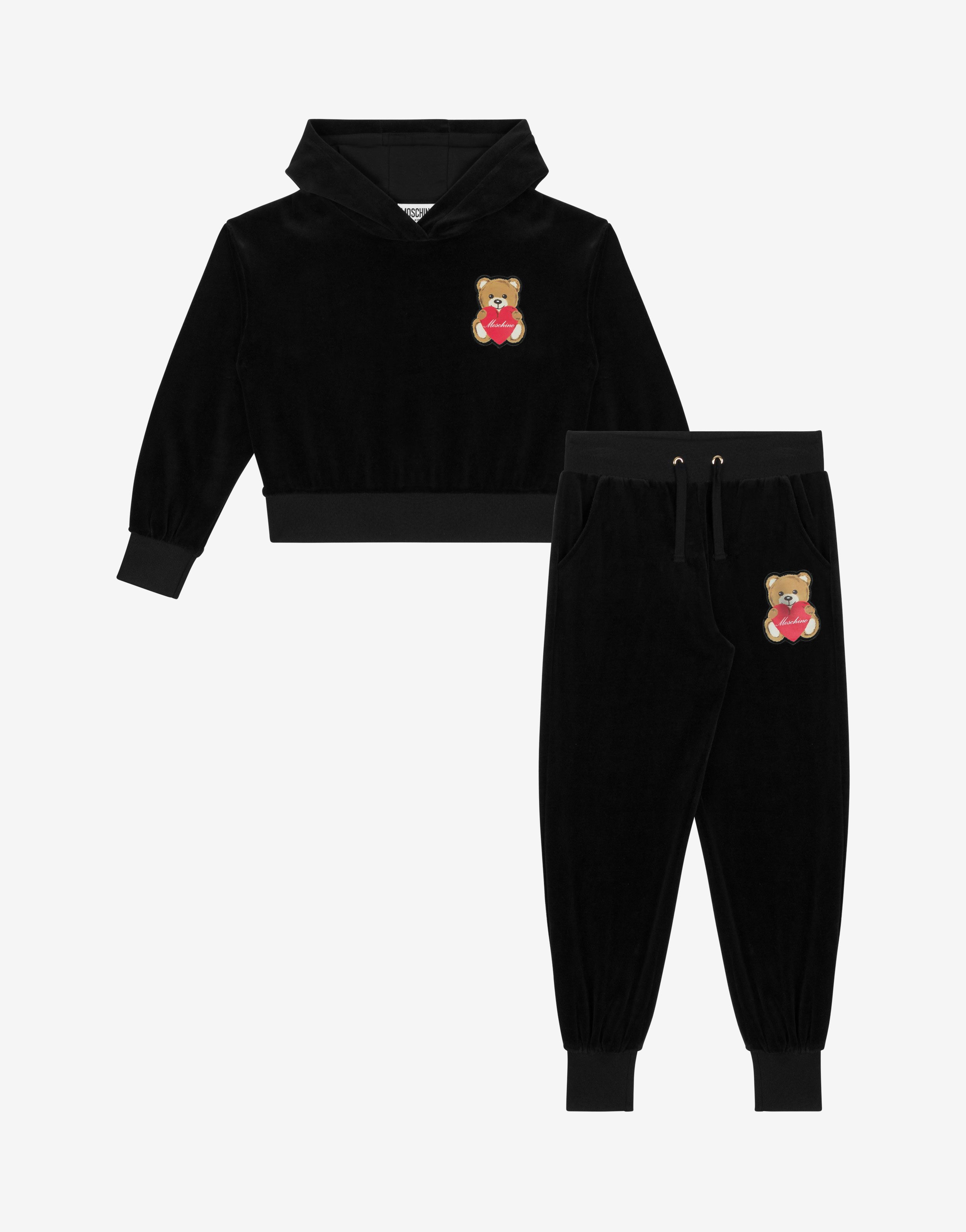 Heart Teddy Bear Fleece Tracksuit