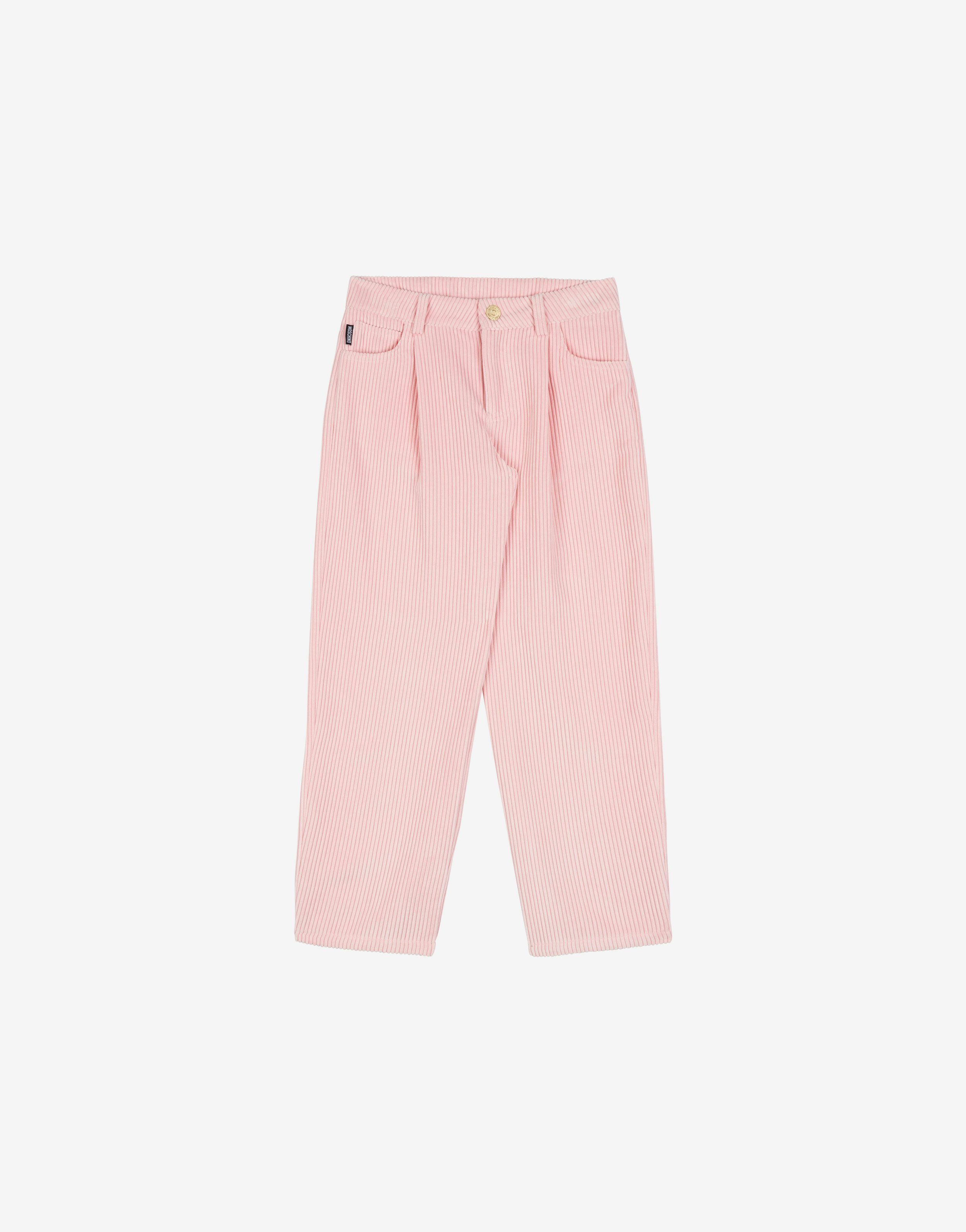 Logo Embroidery Corduroy Trousers