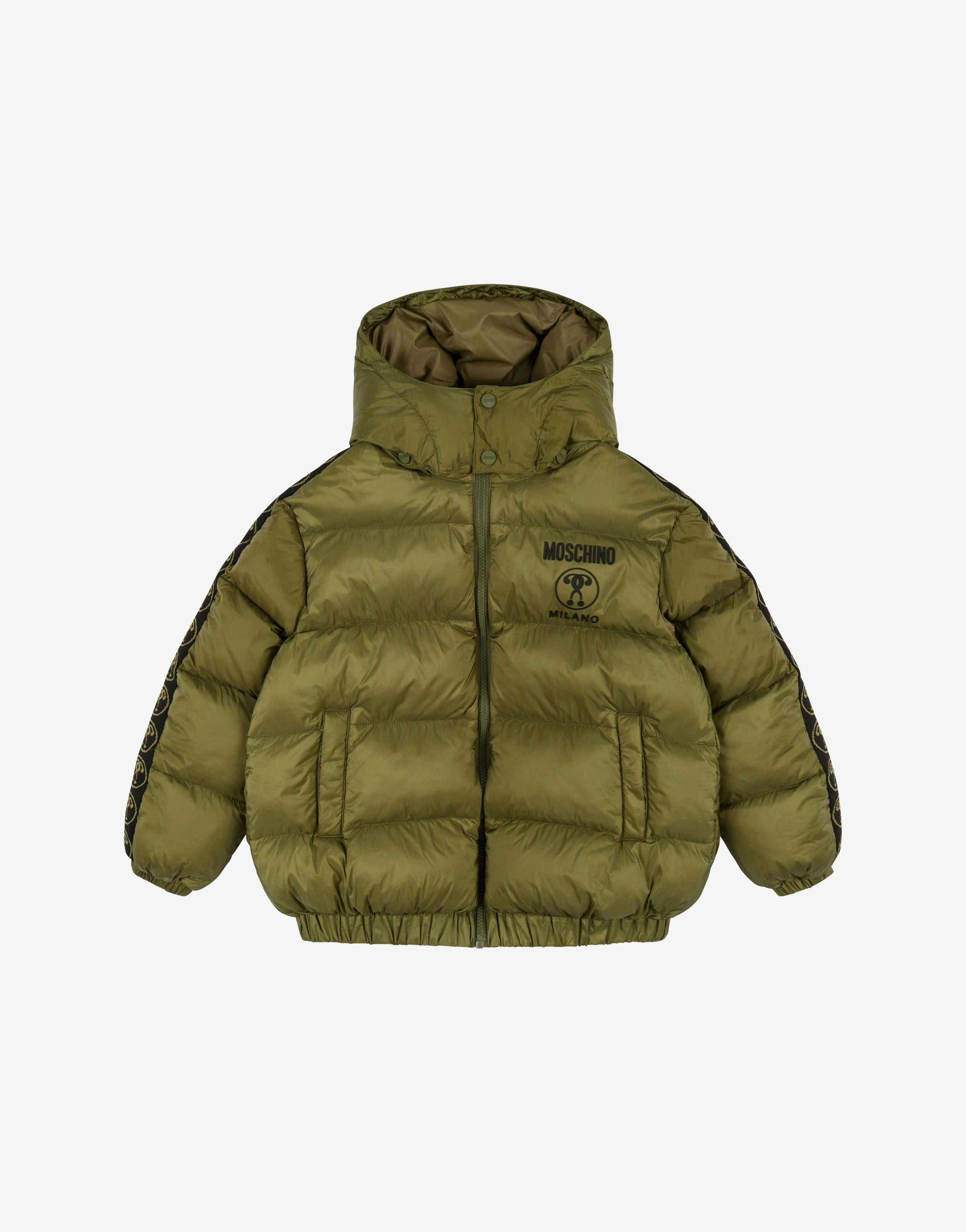 Double Question Mark Nylon Down Jacket