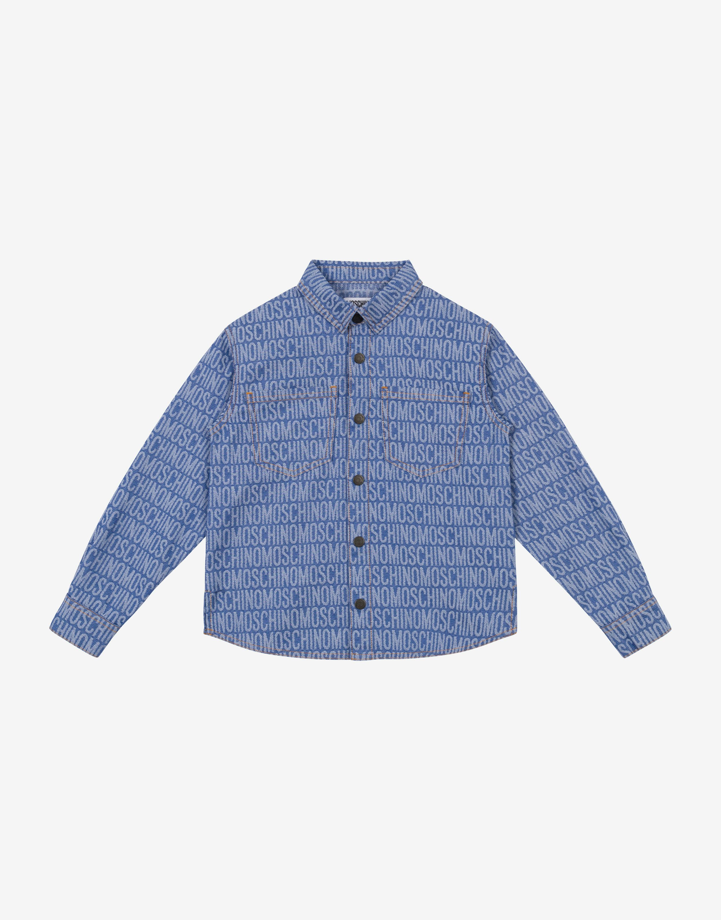 Moschino jeanshemd allover logo