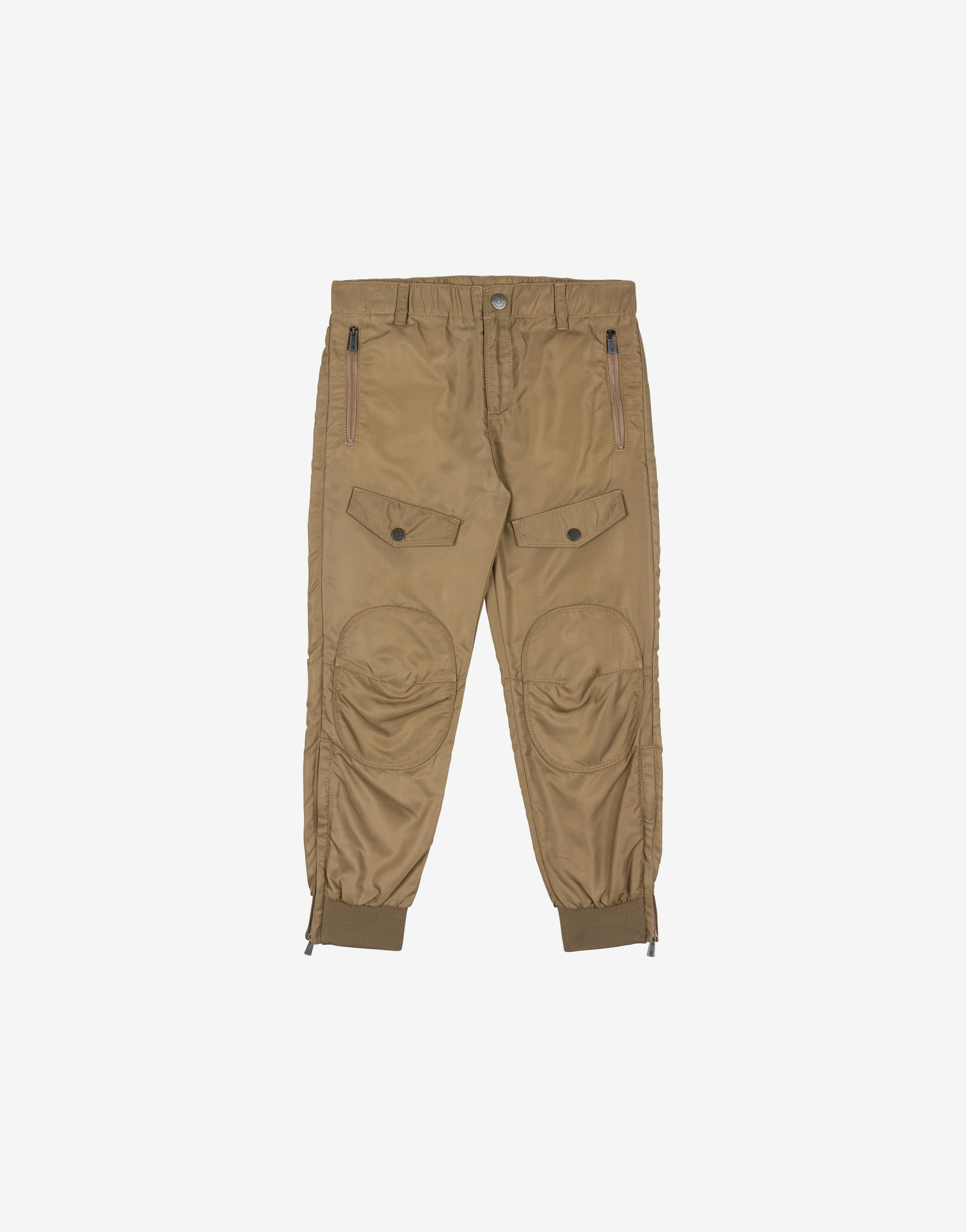Logo Embroidery Nylon Trousers