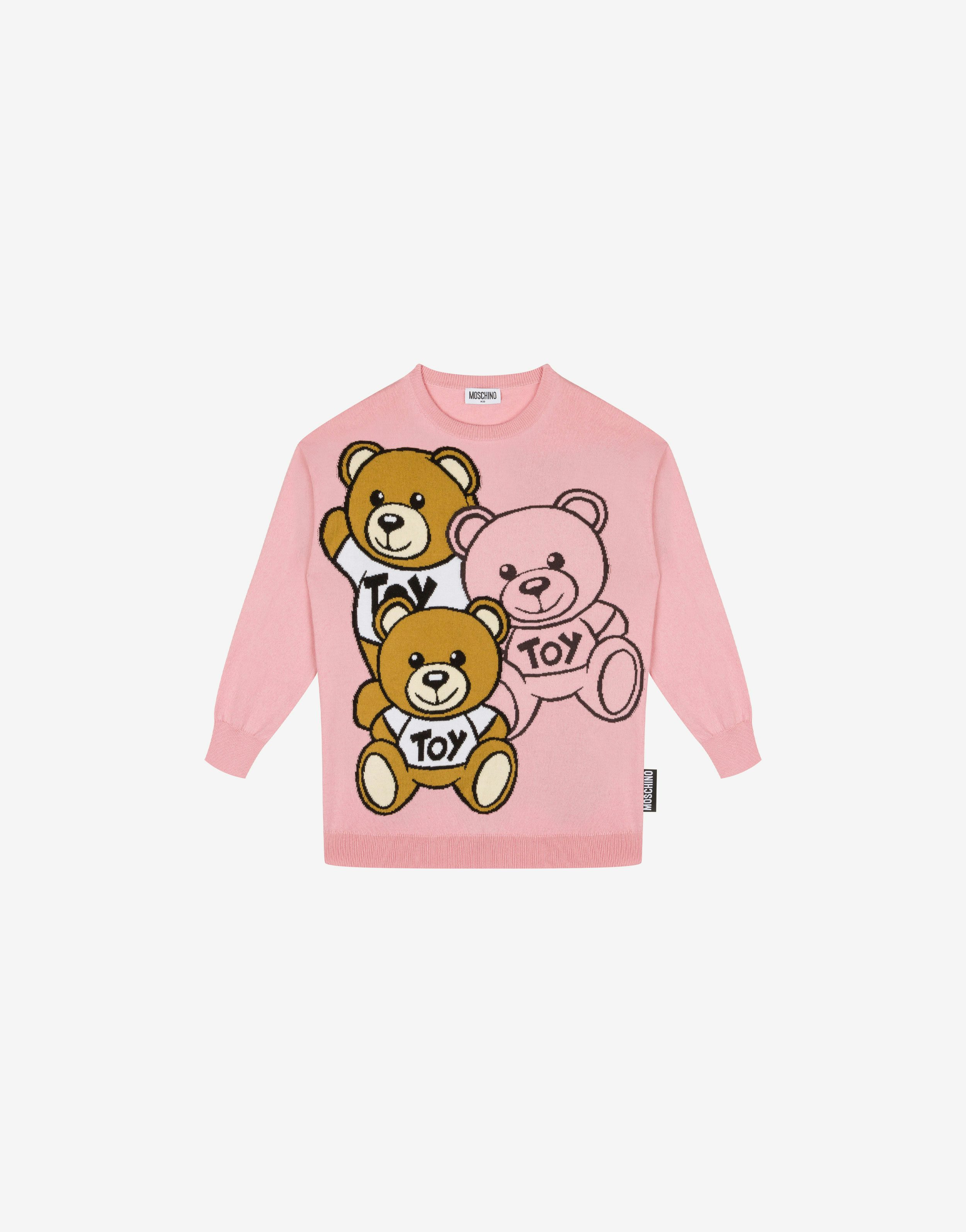 Teddy Friends Wool And Cotton Pullover