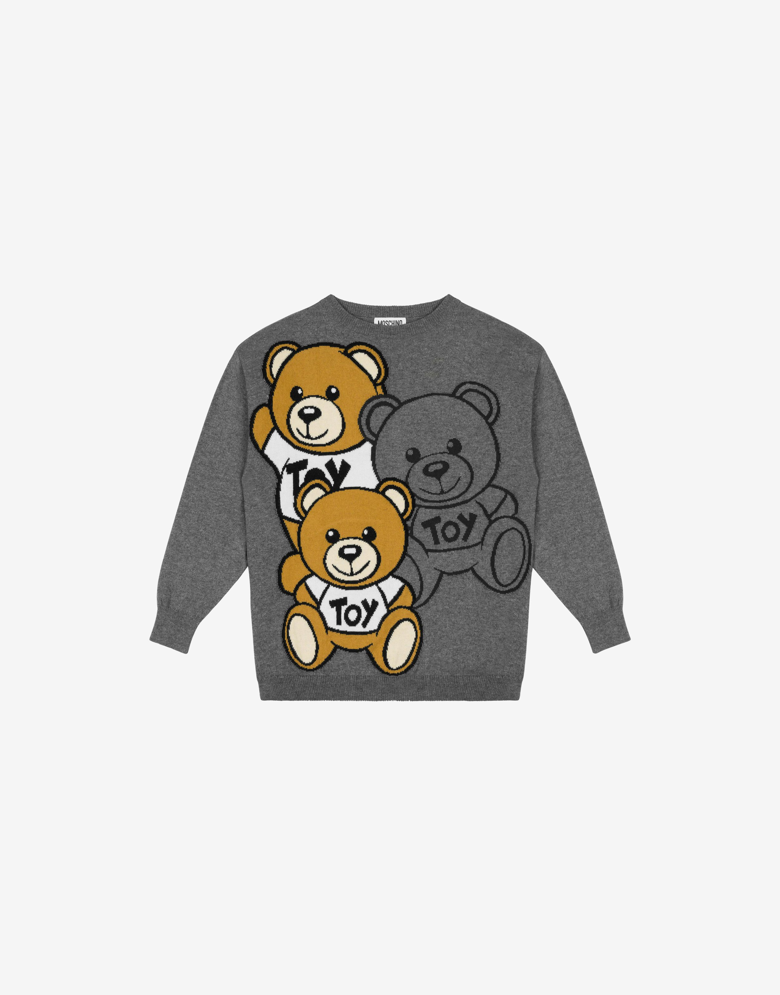 Teddy Friends Wool And Cotton Pullover