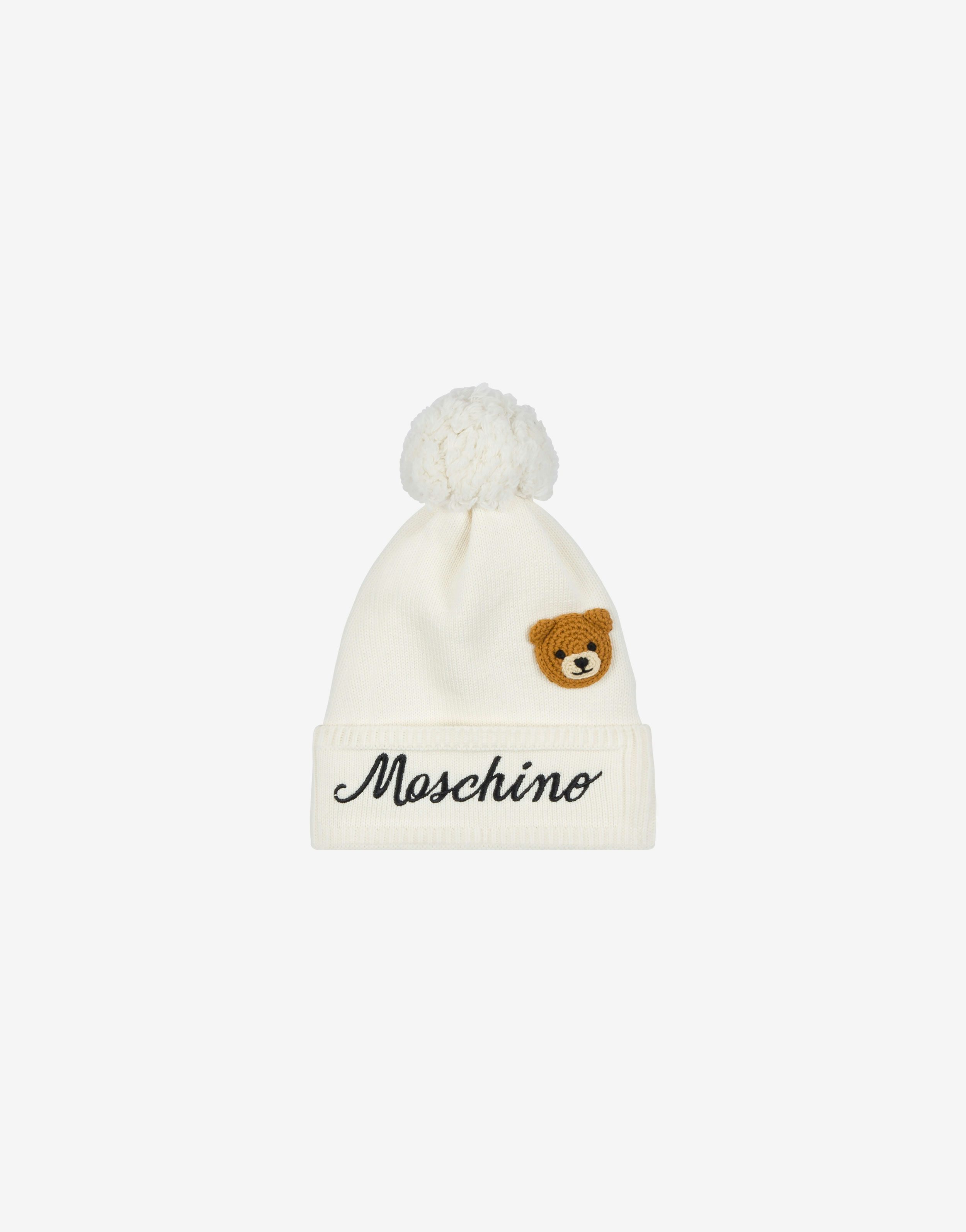 Teddy Patch Wool And Cotton Hat