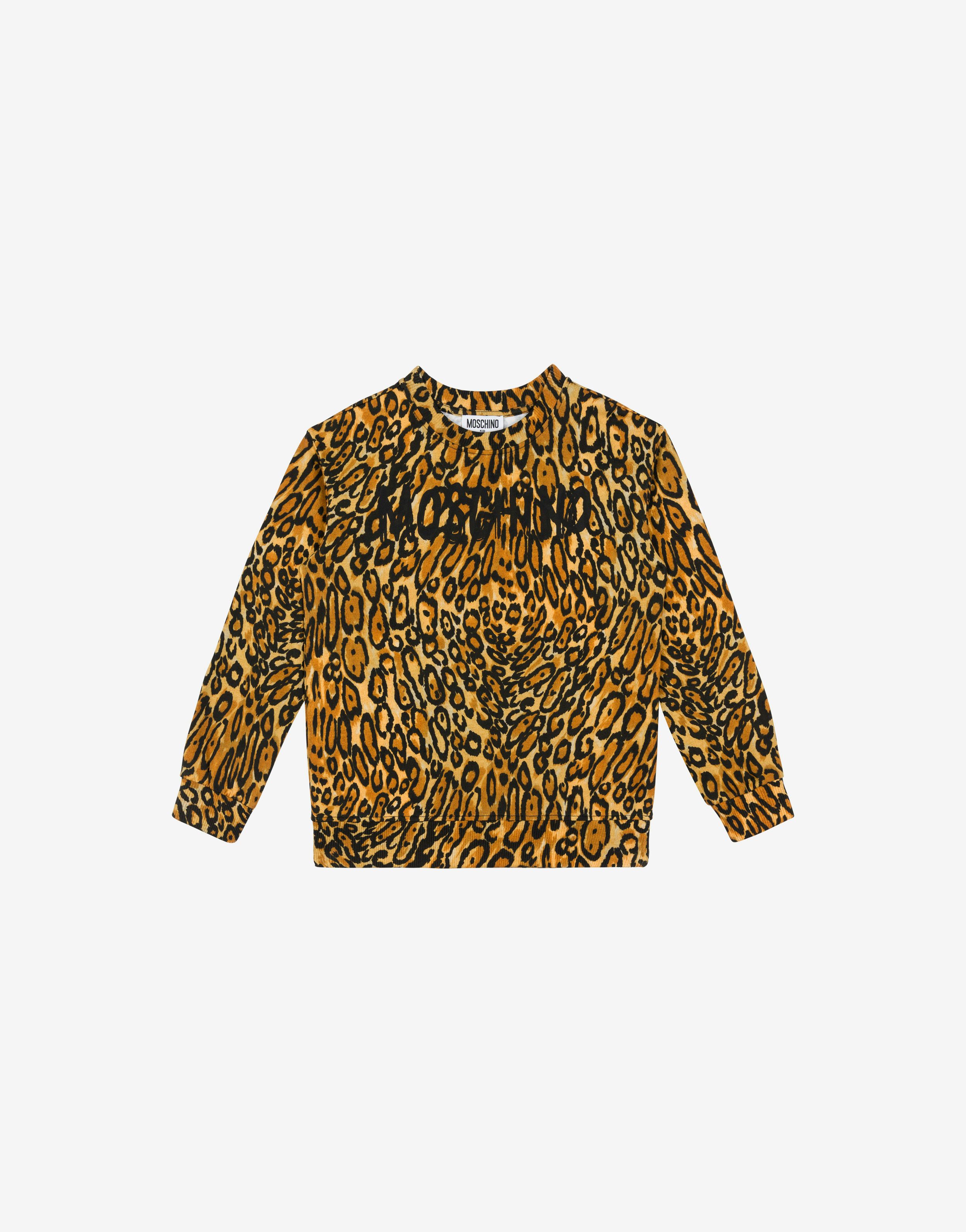 Leopard Print Cotton Sweatshirt
