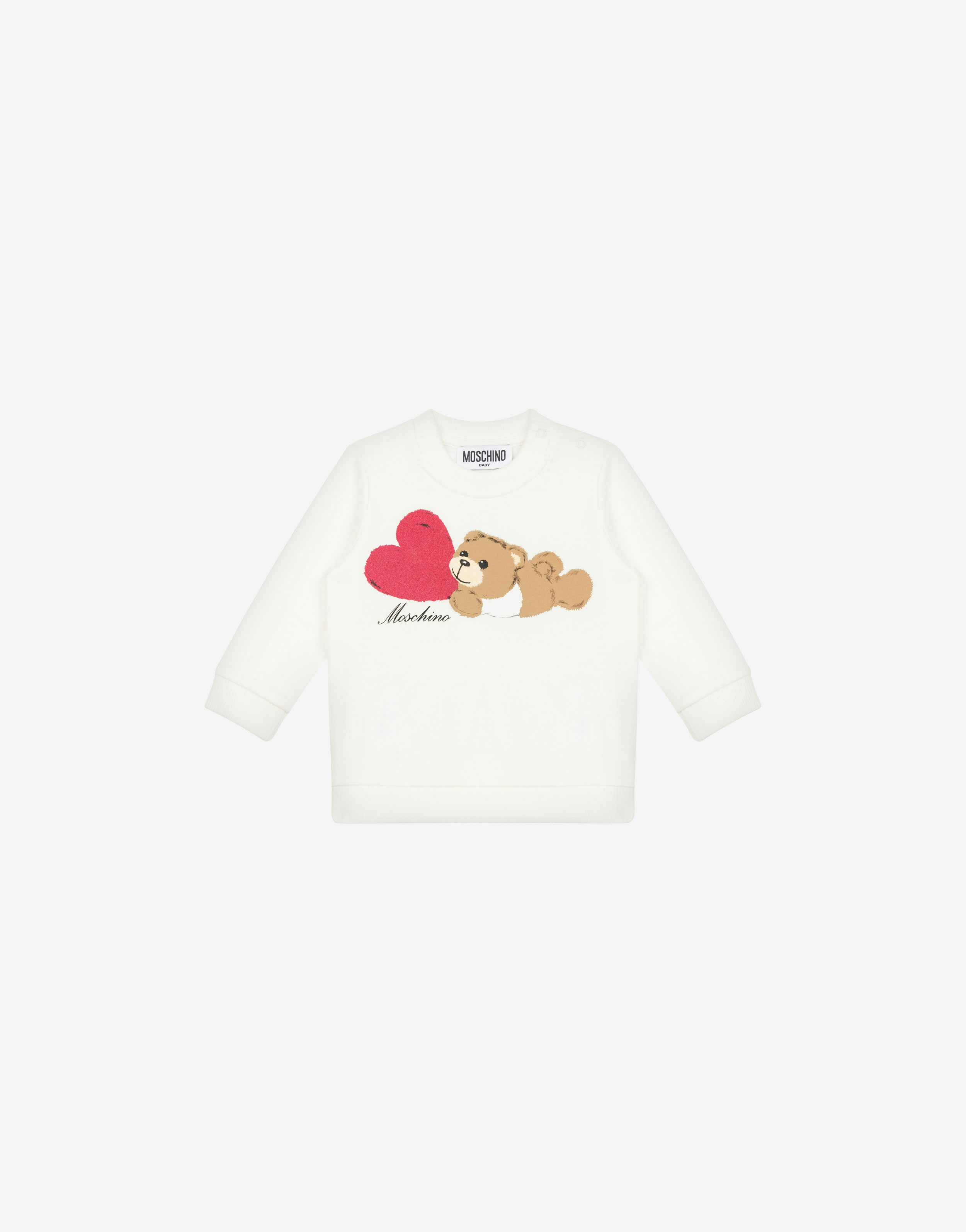 Heart Teddy Bear Cotton Sweatshirt