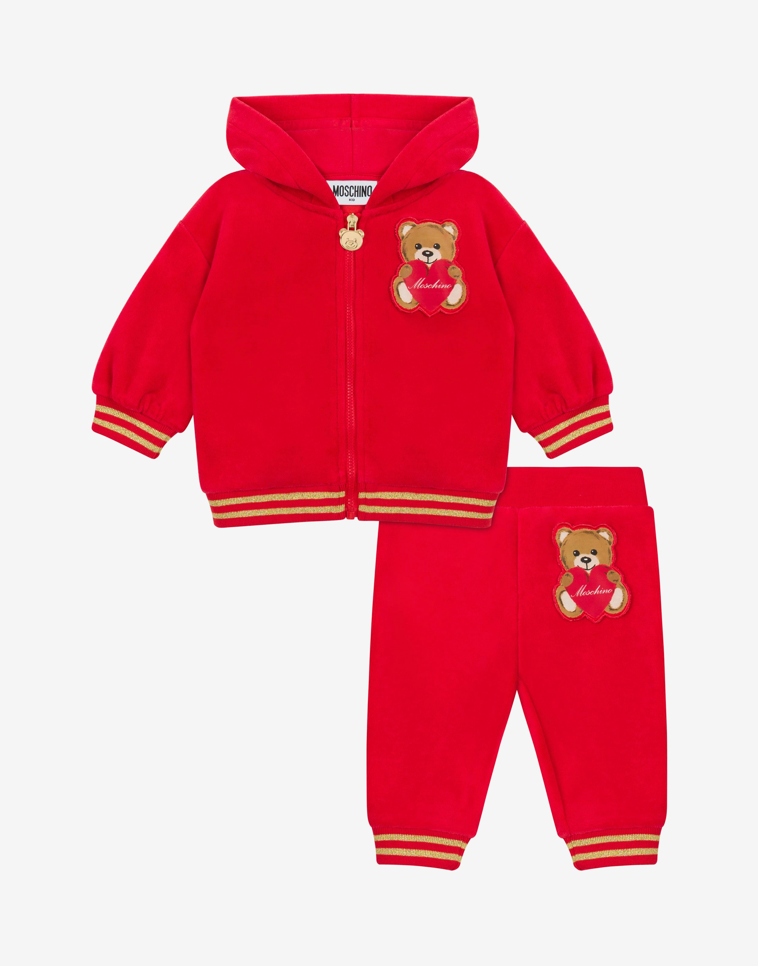 Heart Teddy Bear Chenille Tracksuit