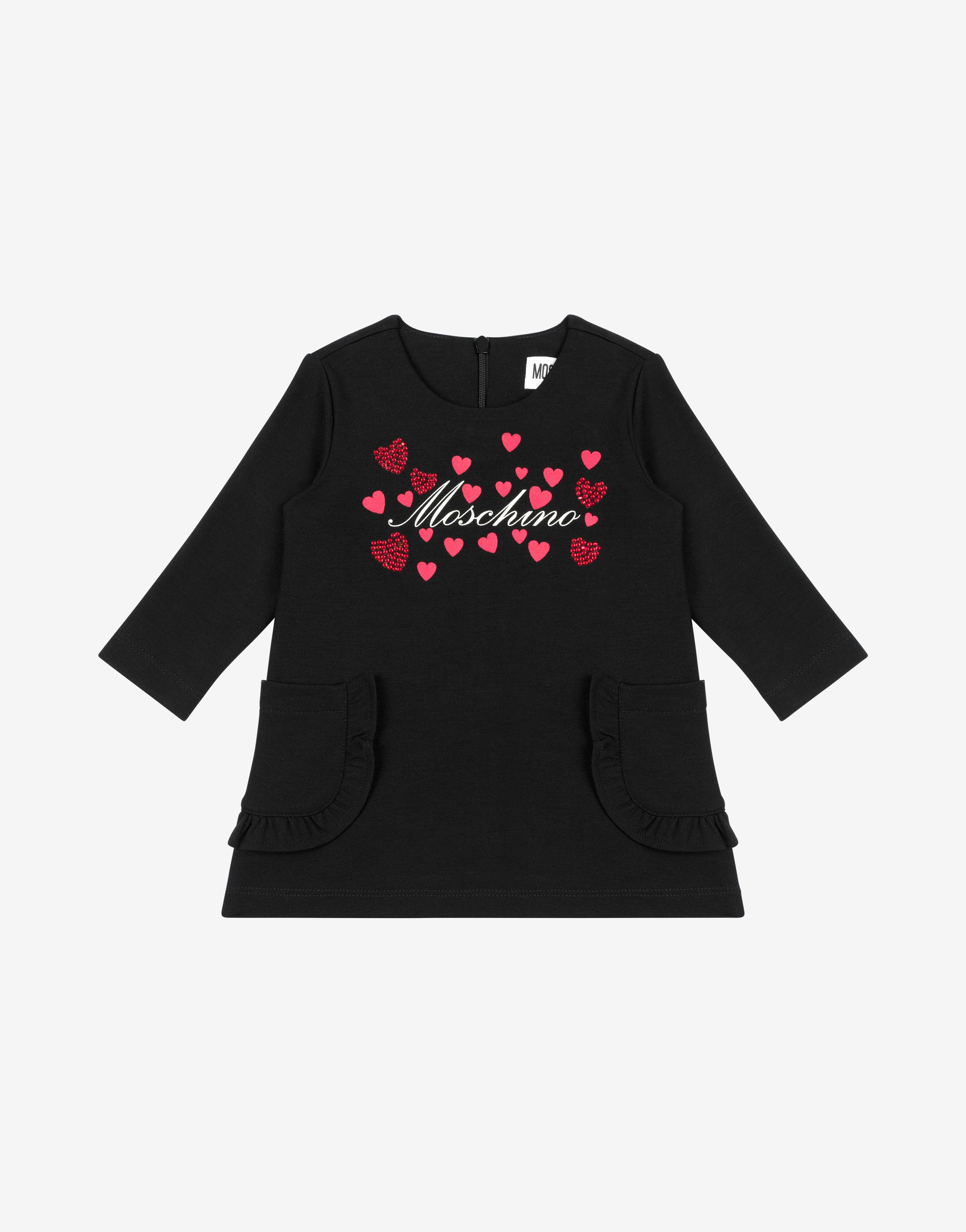 Little Hearts Logo Milano Rib Dress