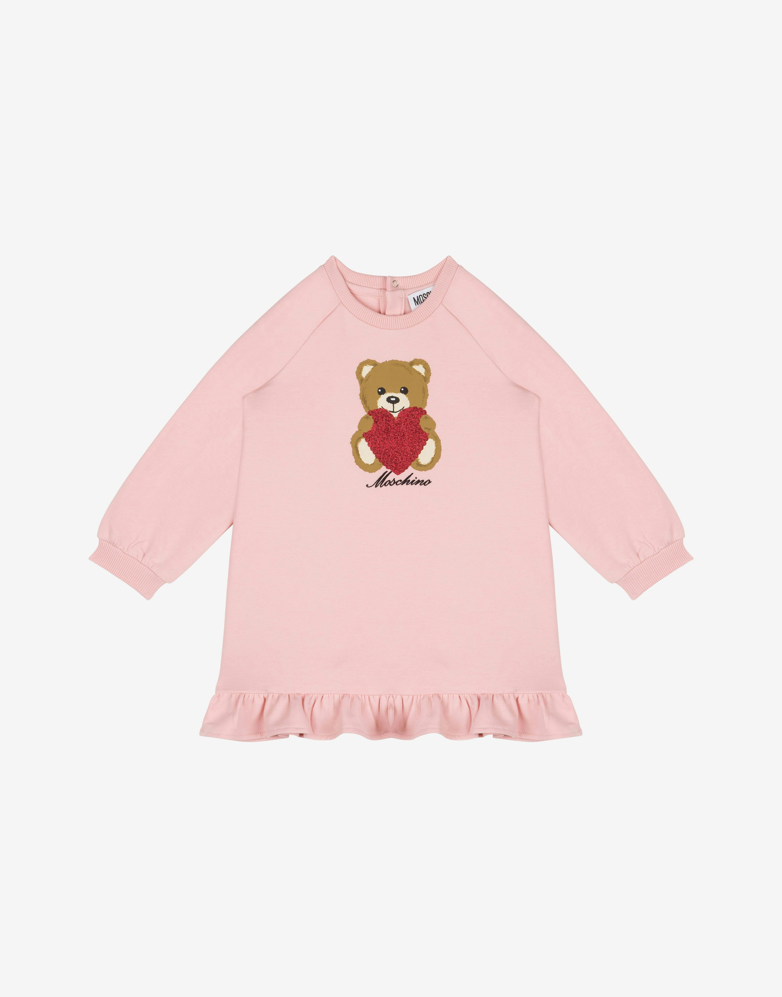 Heart Teddy Bear Fleece Dress
