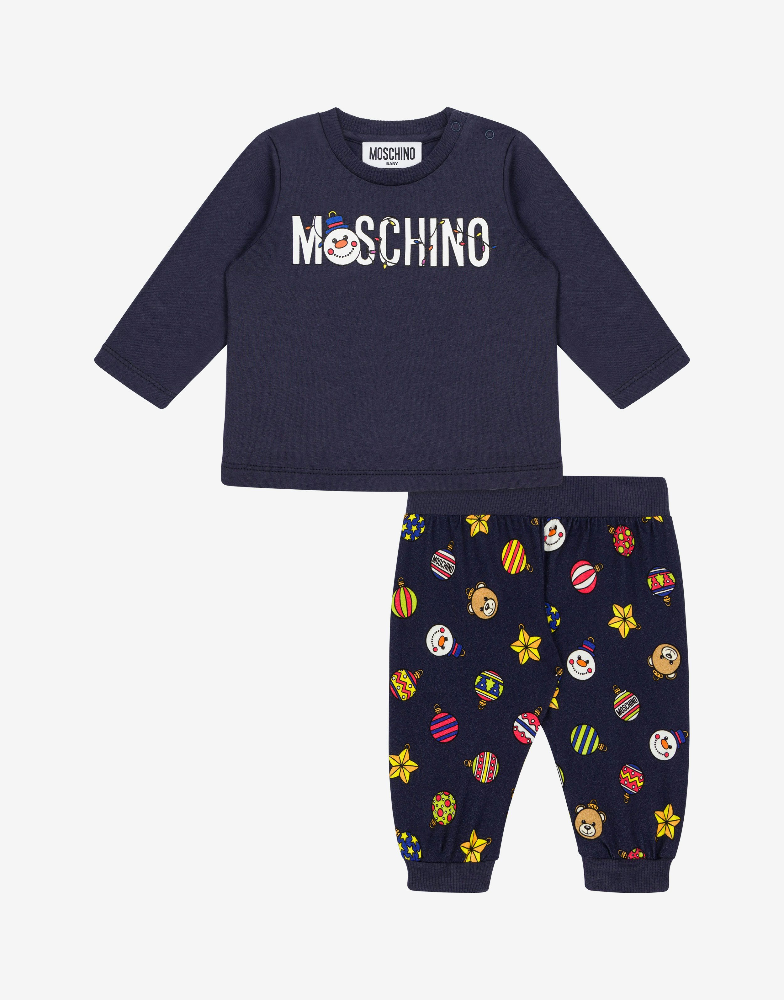Holiday Print T-shirt And Trousers Co-ord Set