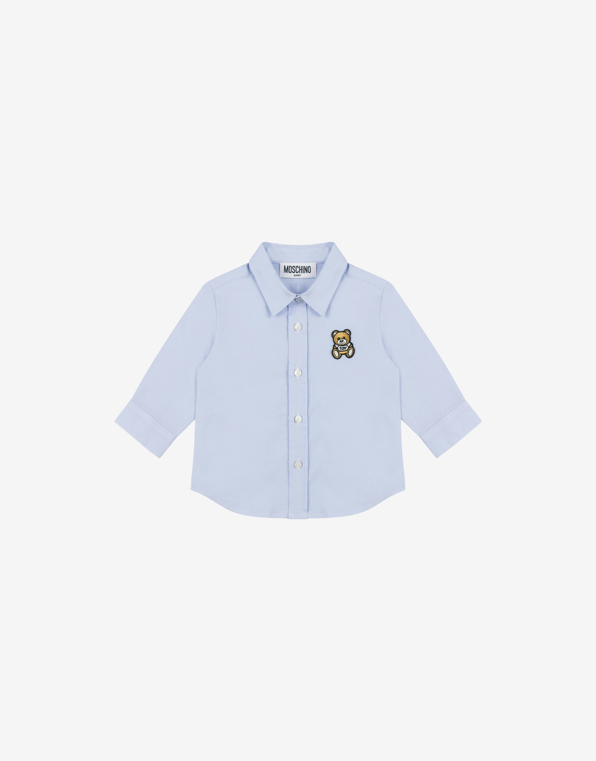 Teddy Patch Oxford Cotton Shirt