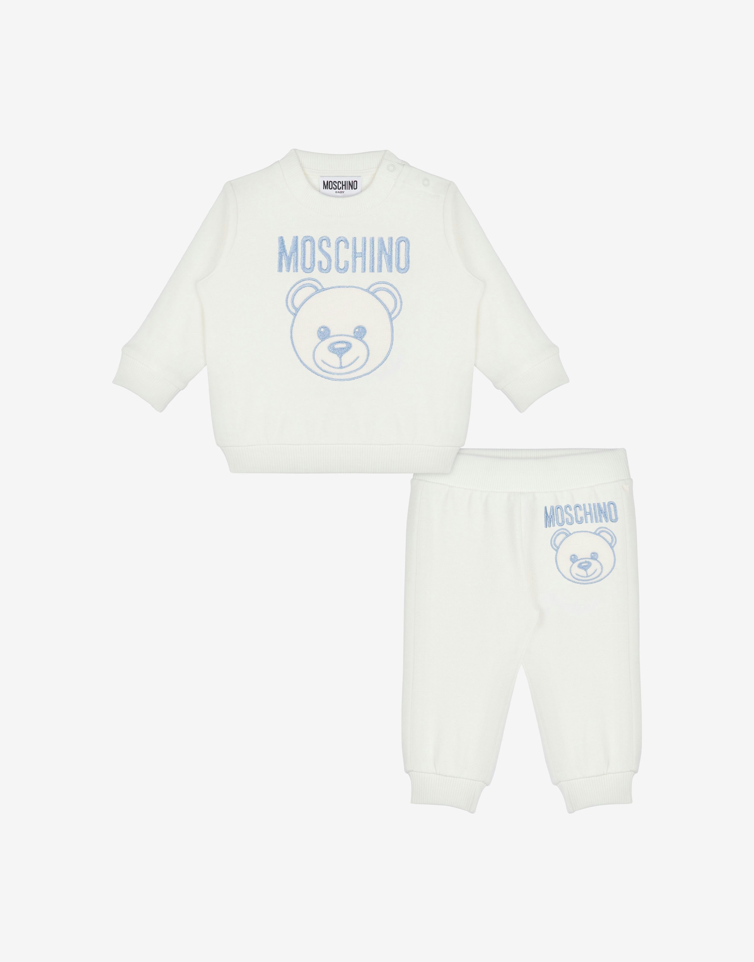 Moschino trainingsanzug aus sweat-material teddy embroidery