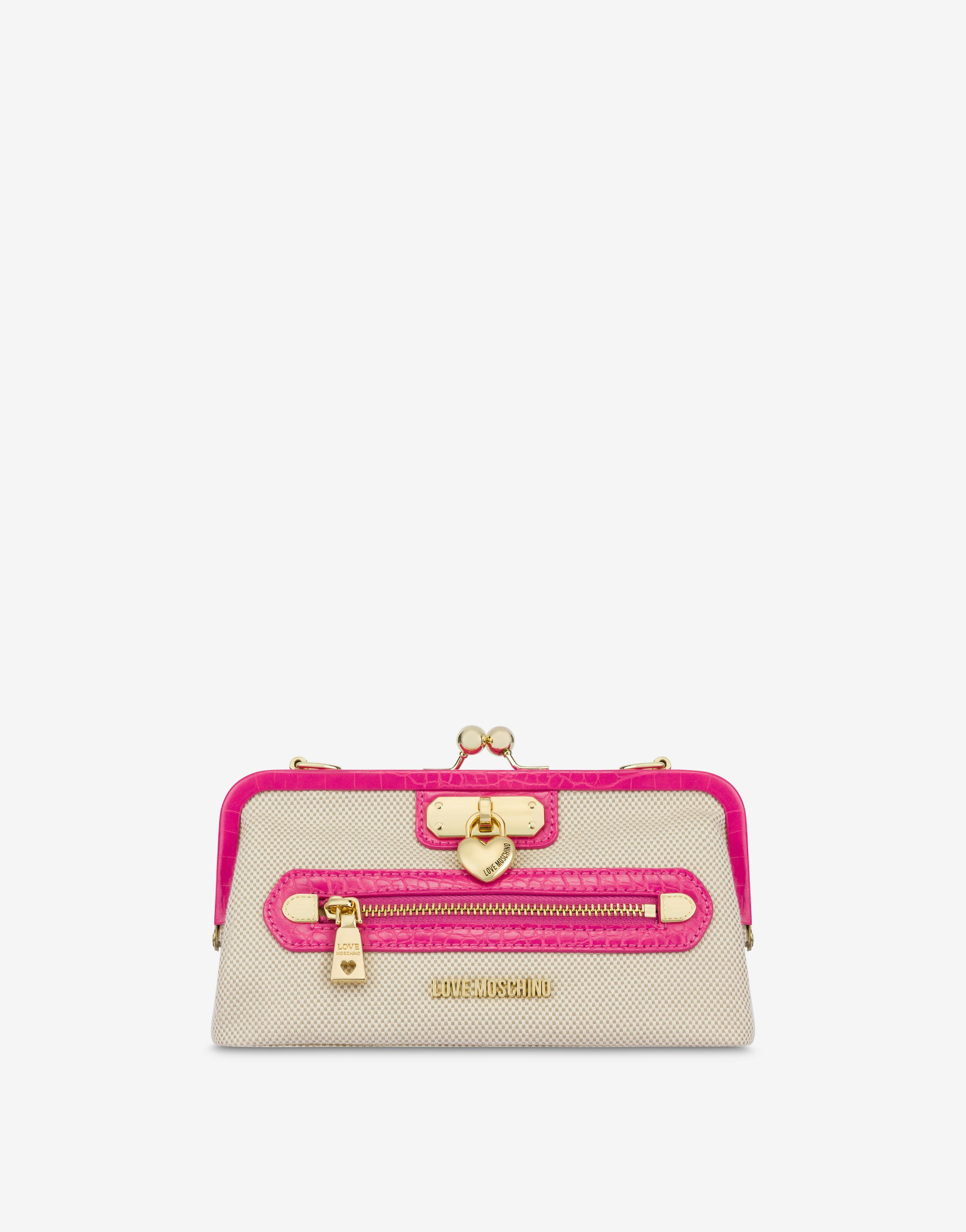 Pochette En Toile Heart Lock Charm