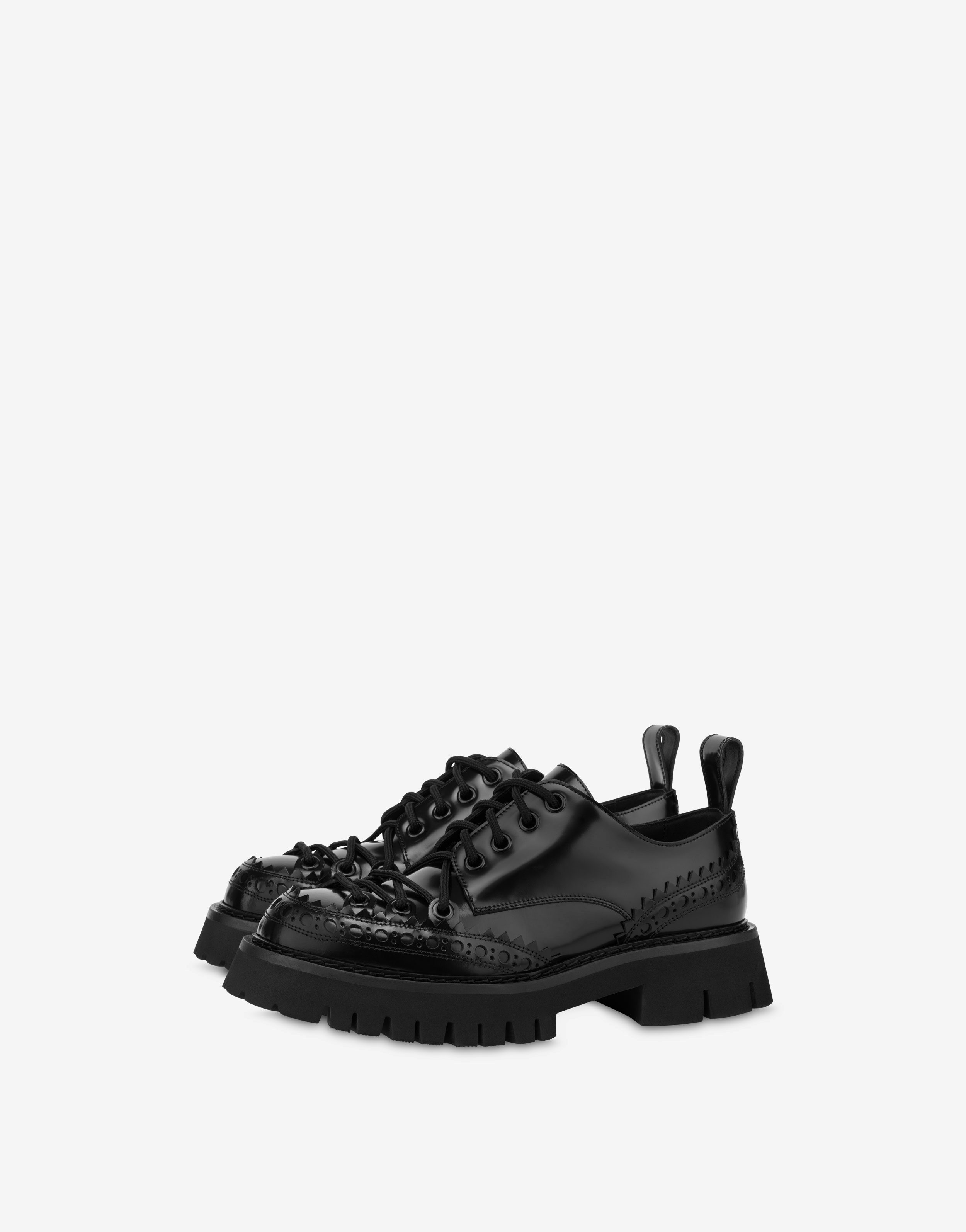 Brushed Calfskin Lace-up Shoes