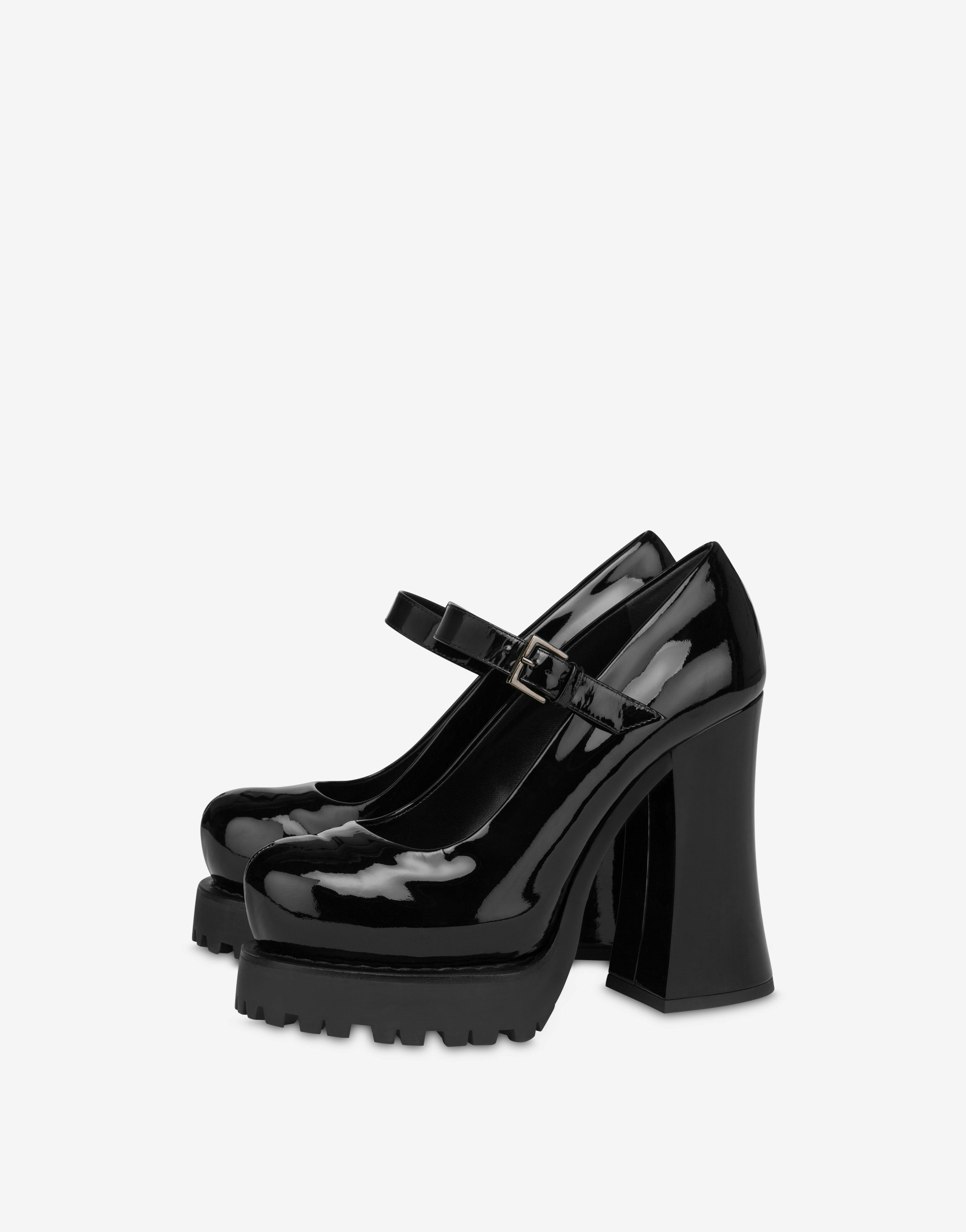 Chunky Pump Patent Leather Pumps