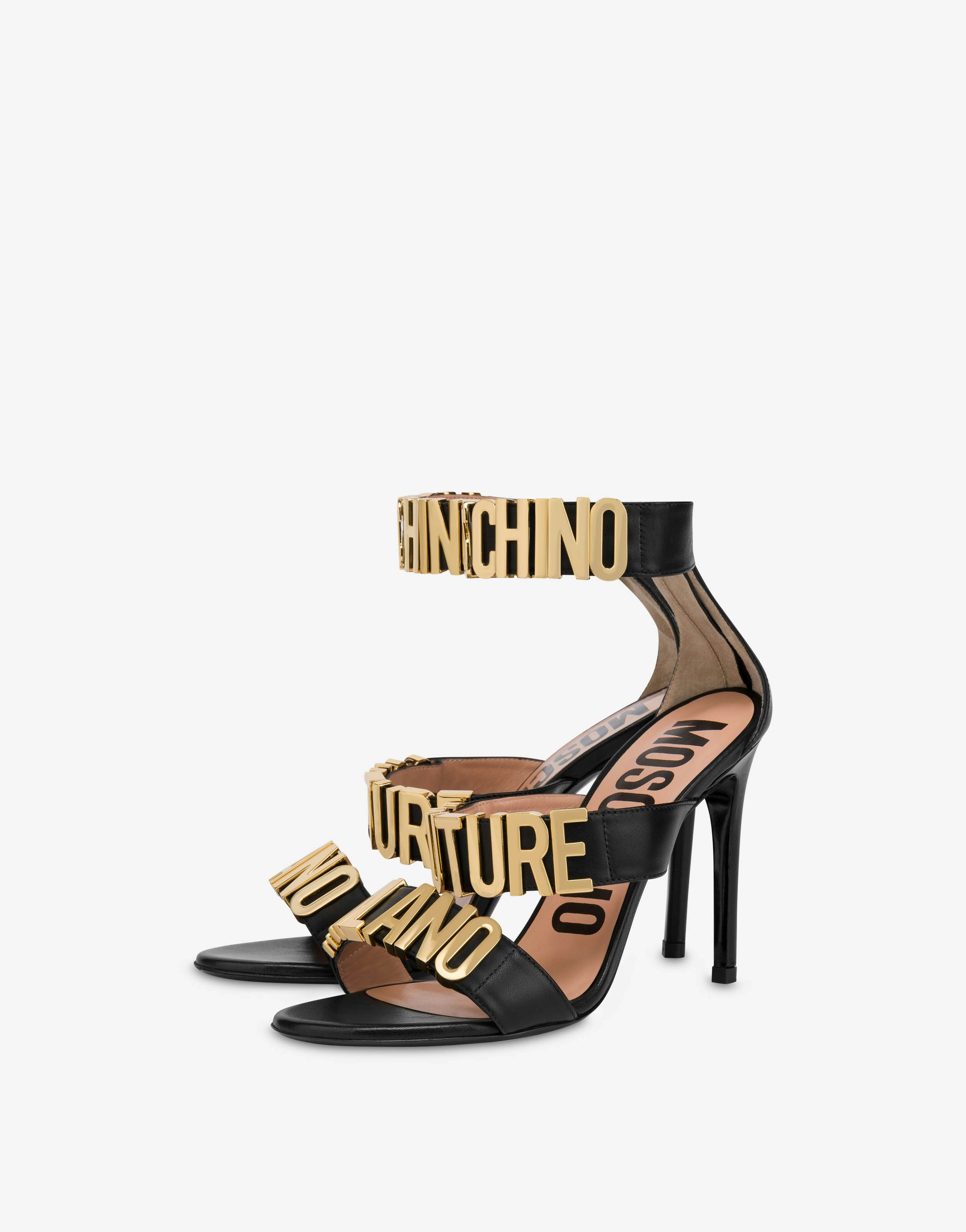 Moschino Couture Milano Calfskin Sandals