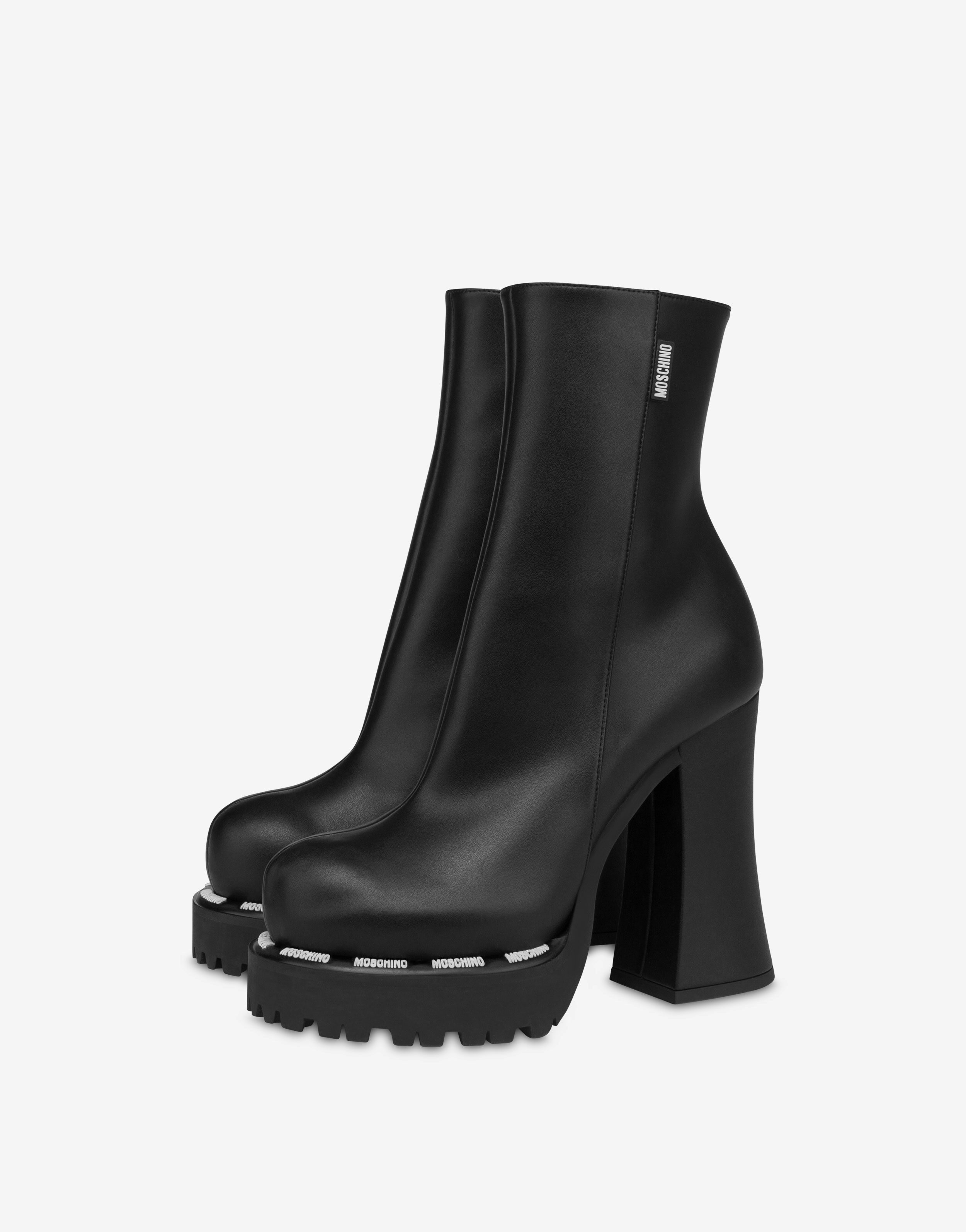 Moschino Label High-heeled Boots