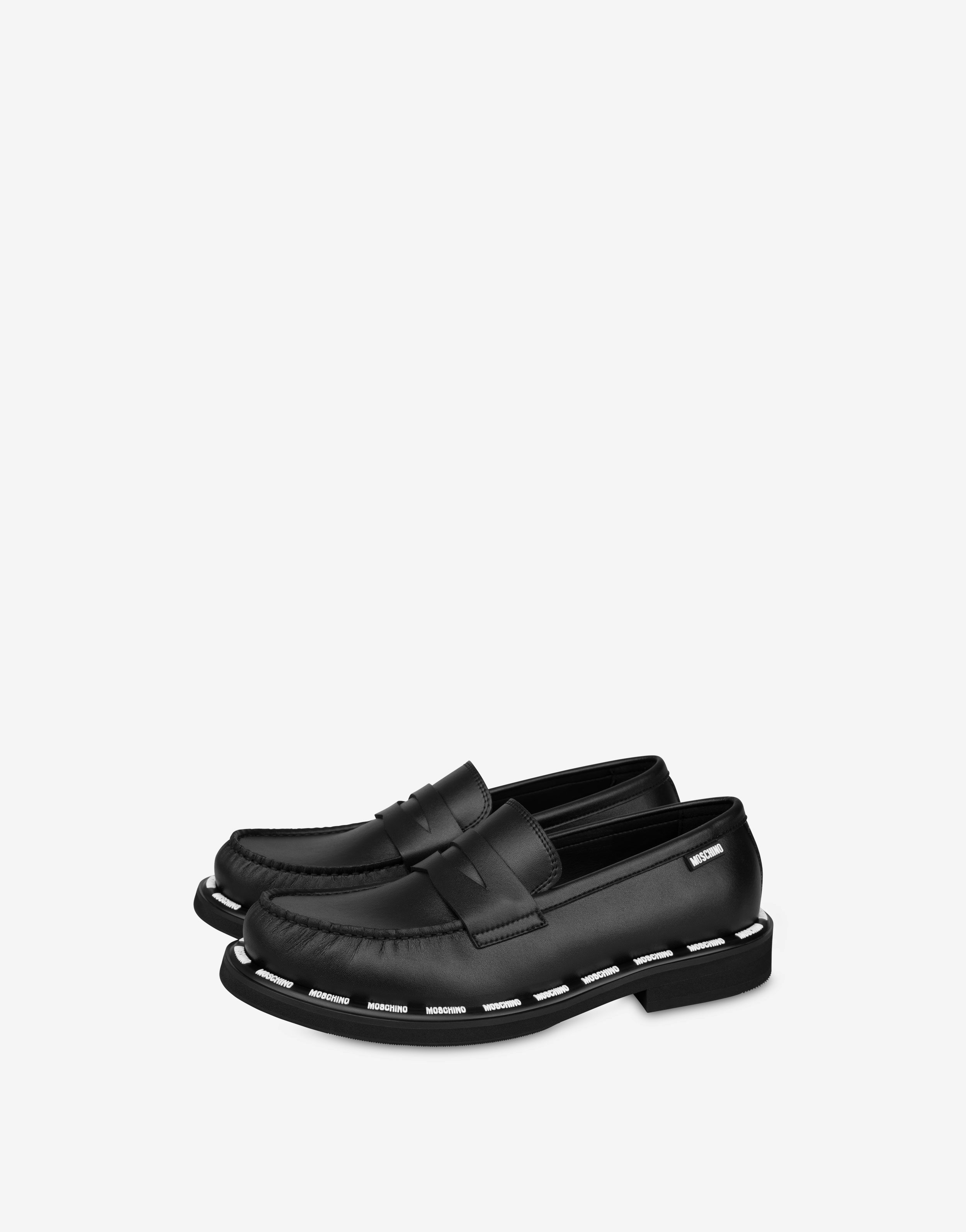 Rubber Logo Loafers