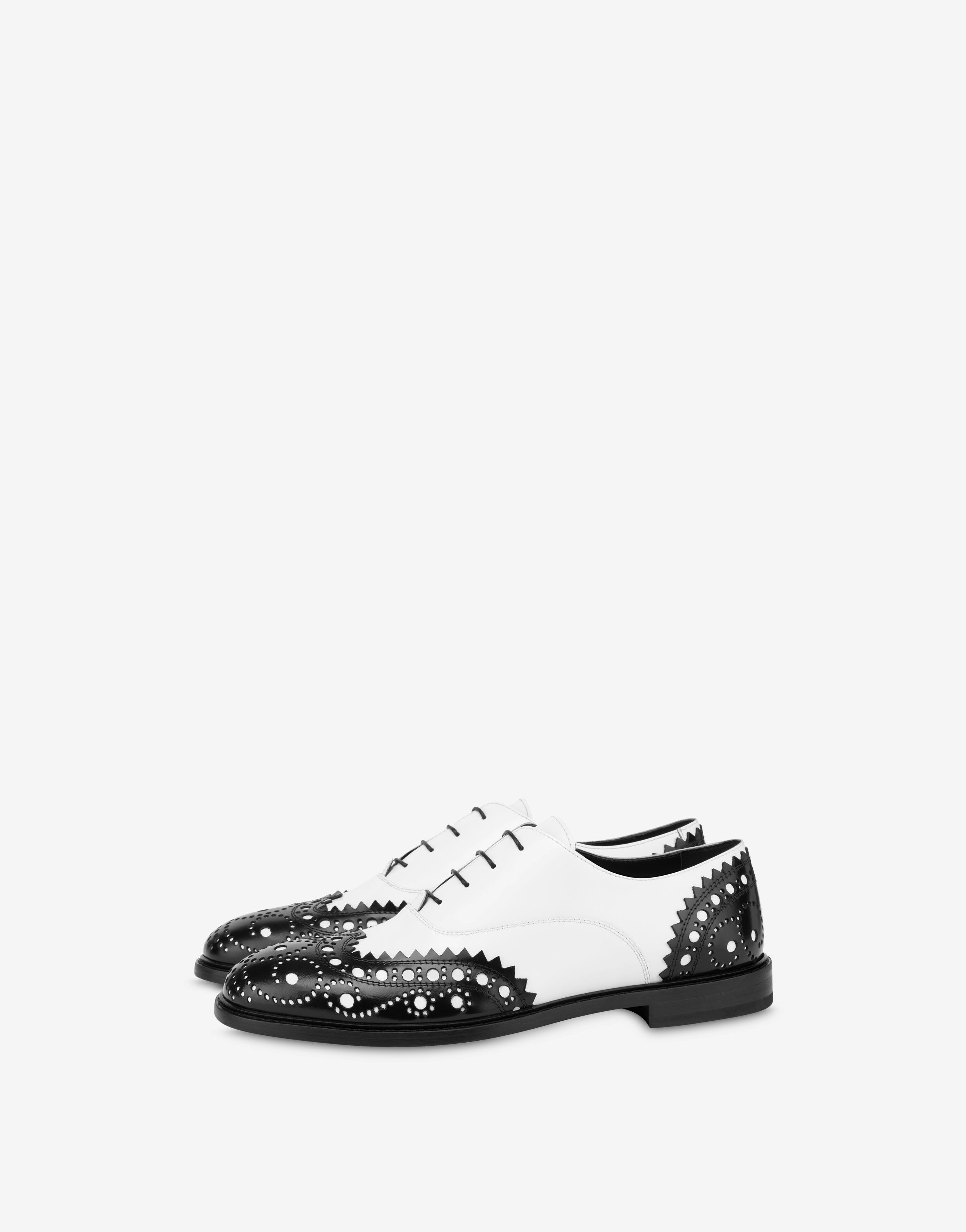 Two-tone Calfskin Derby Shoes
