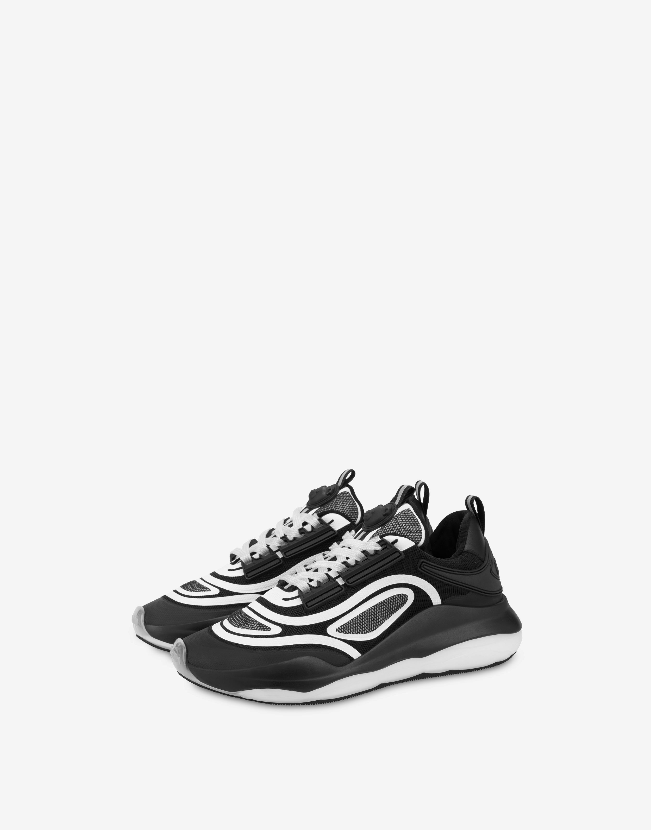 Teddy Run Stretch Jersey Sneakers