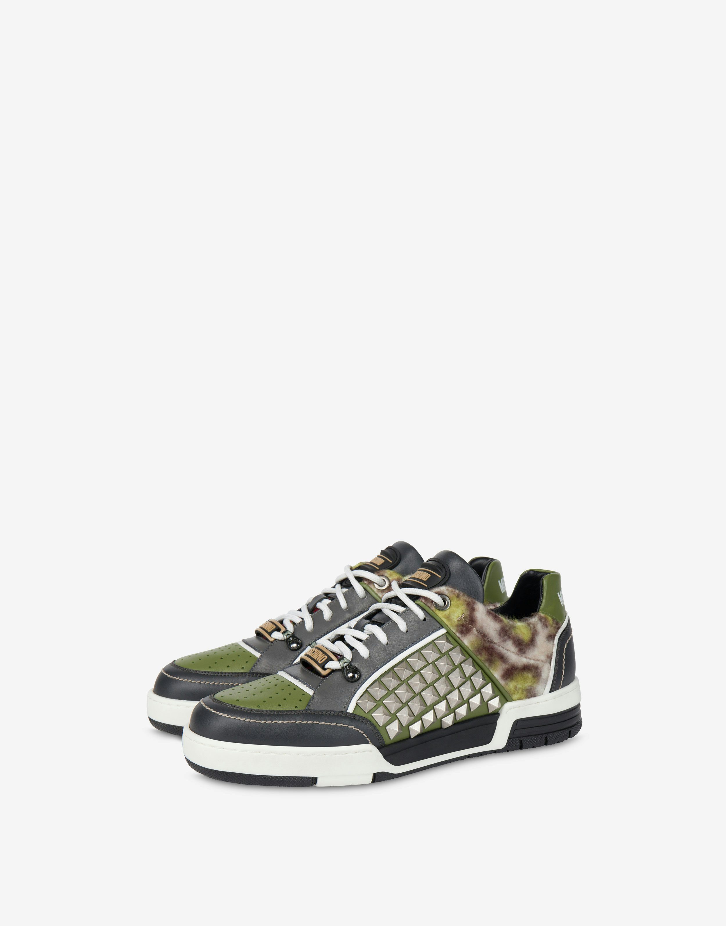 Military Patchwork Sneakers