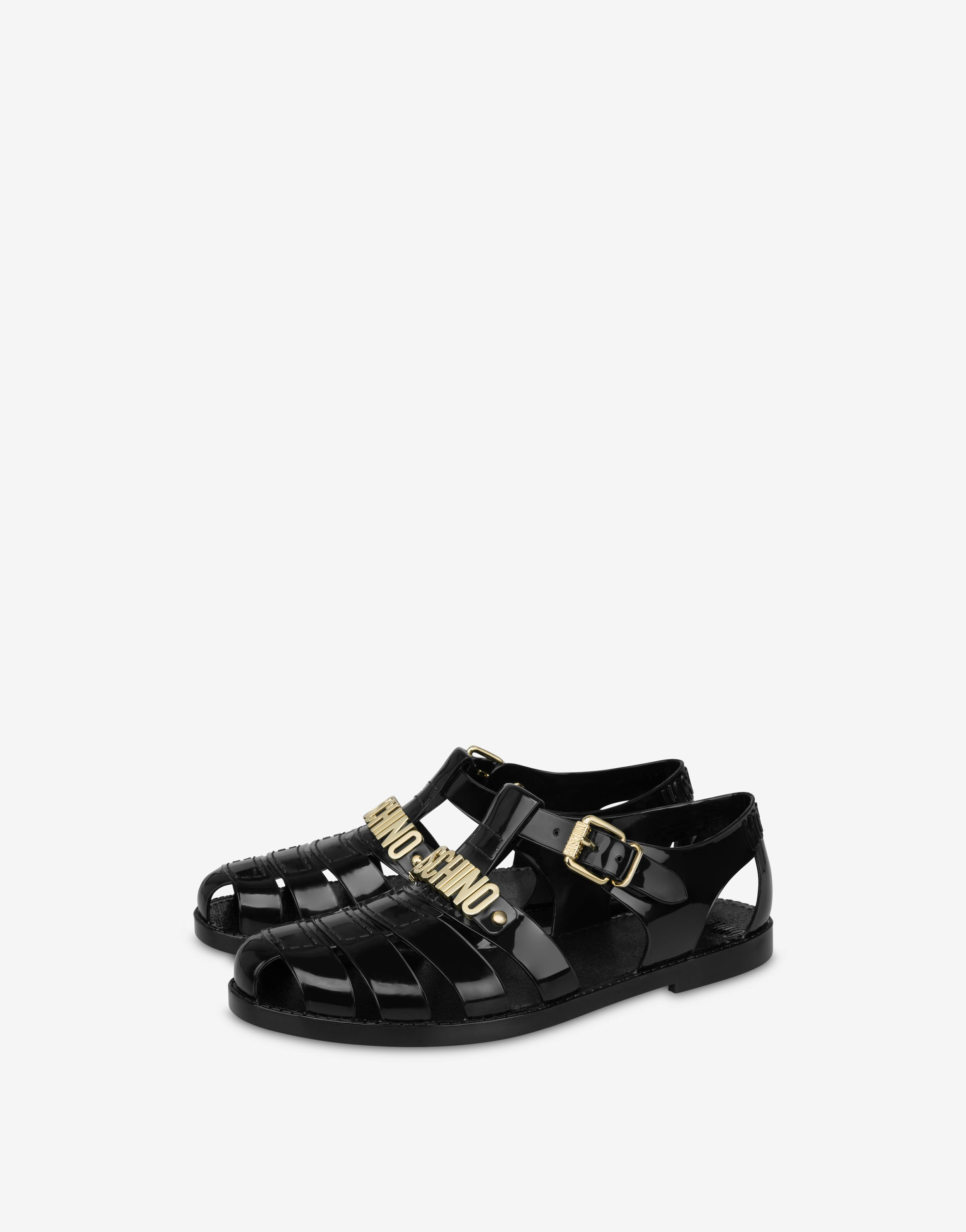 Jelly Lettering Logo Sandals