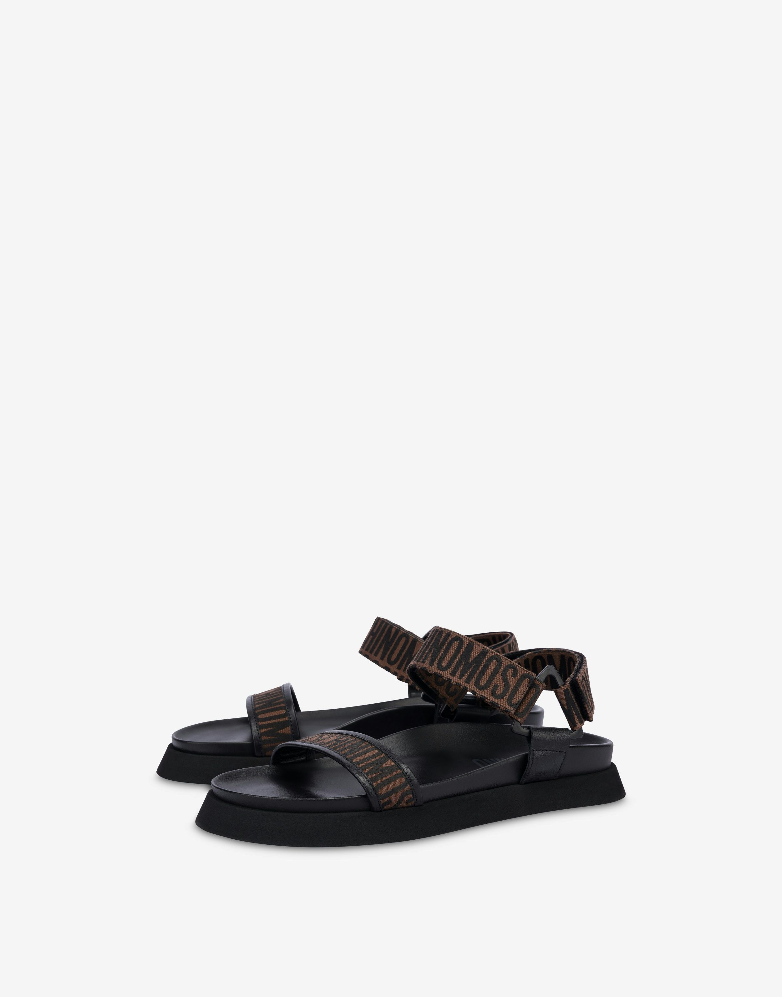 All-over Logo Nylon Sandals