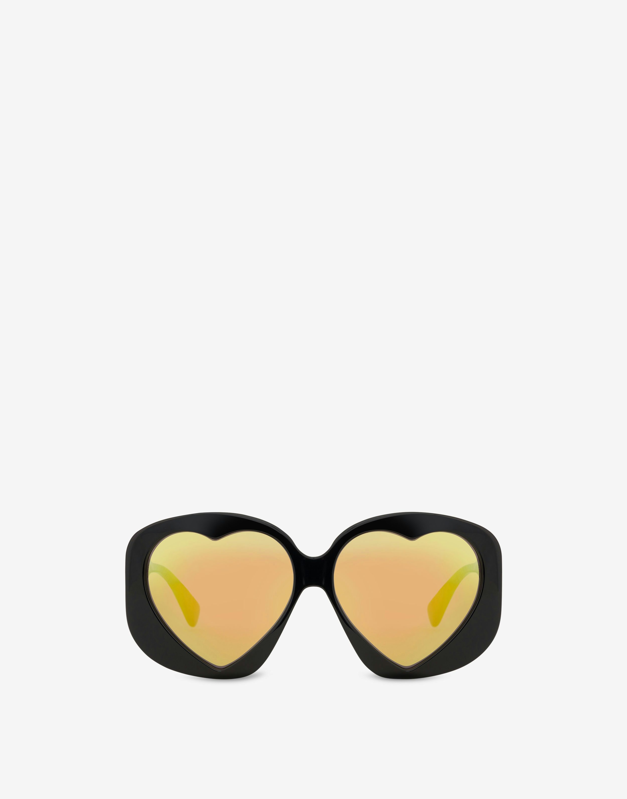 Heart Lenses Black Sunglasses